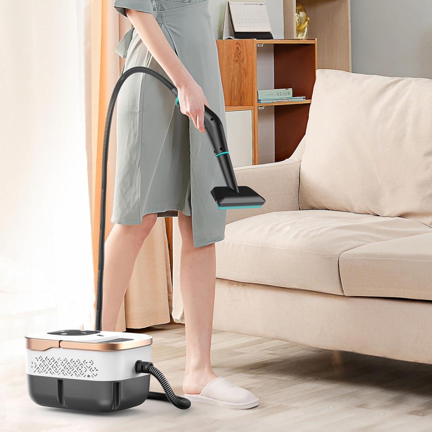 Limpiador de Vapor Huuflyty 2500W 1.3L 6 Niveles Ajustables