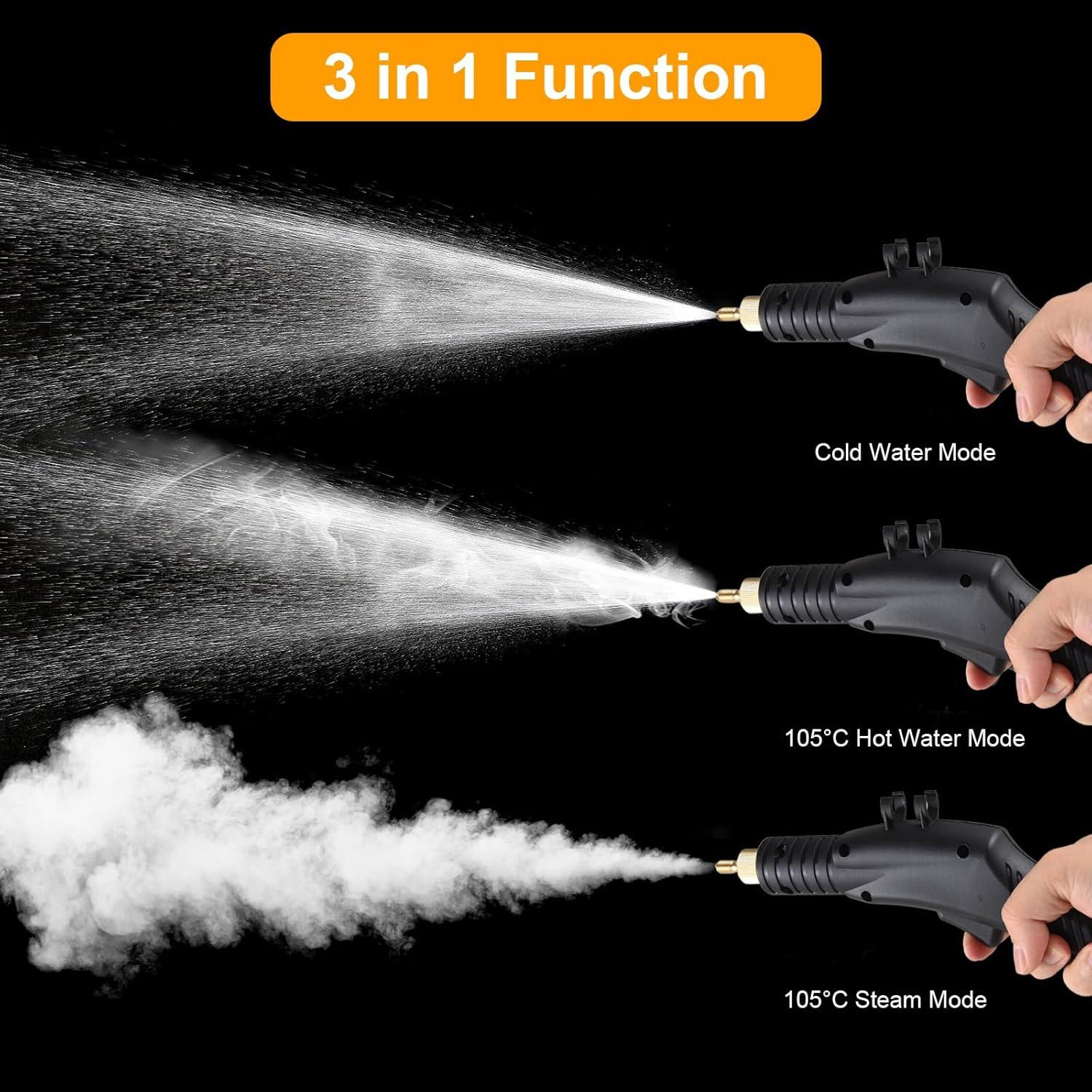 Limpiador de Vapor de Mano Mingzhe 1800W 4L 5 Bar Alta Temperatura