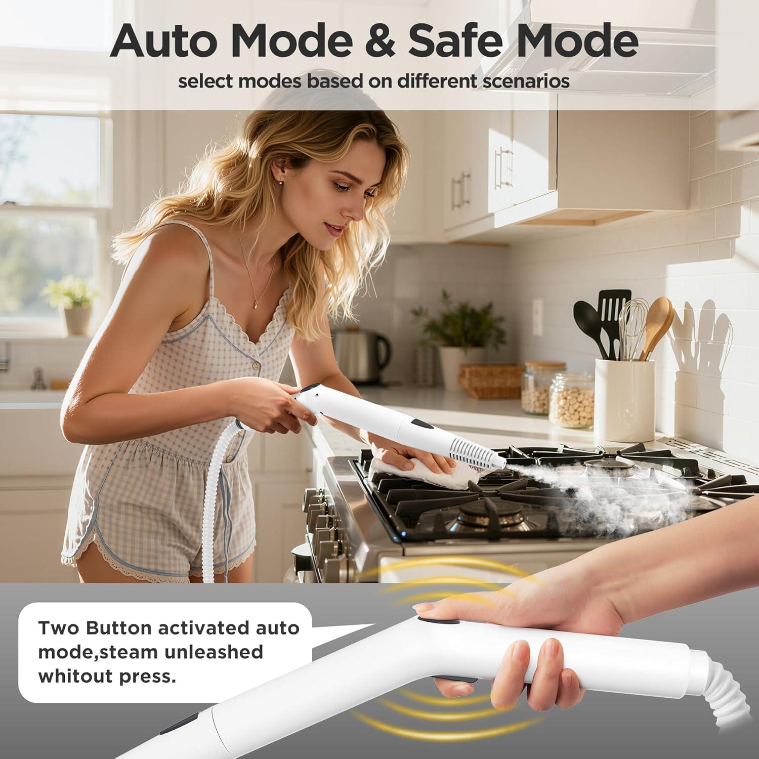 Limpiador a Vapor M Mistsince NV281A 1500W 800ml 21 Piezas