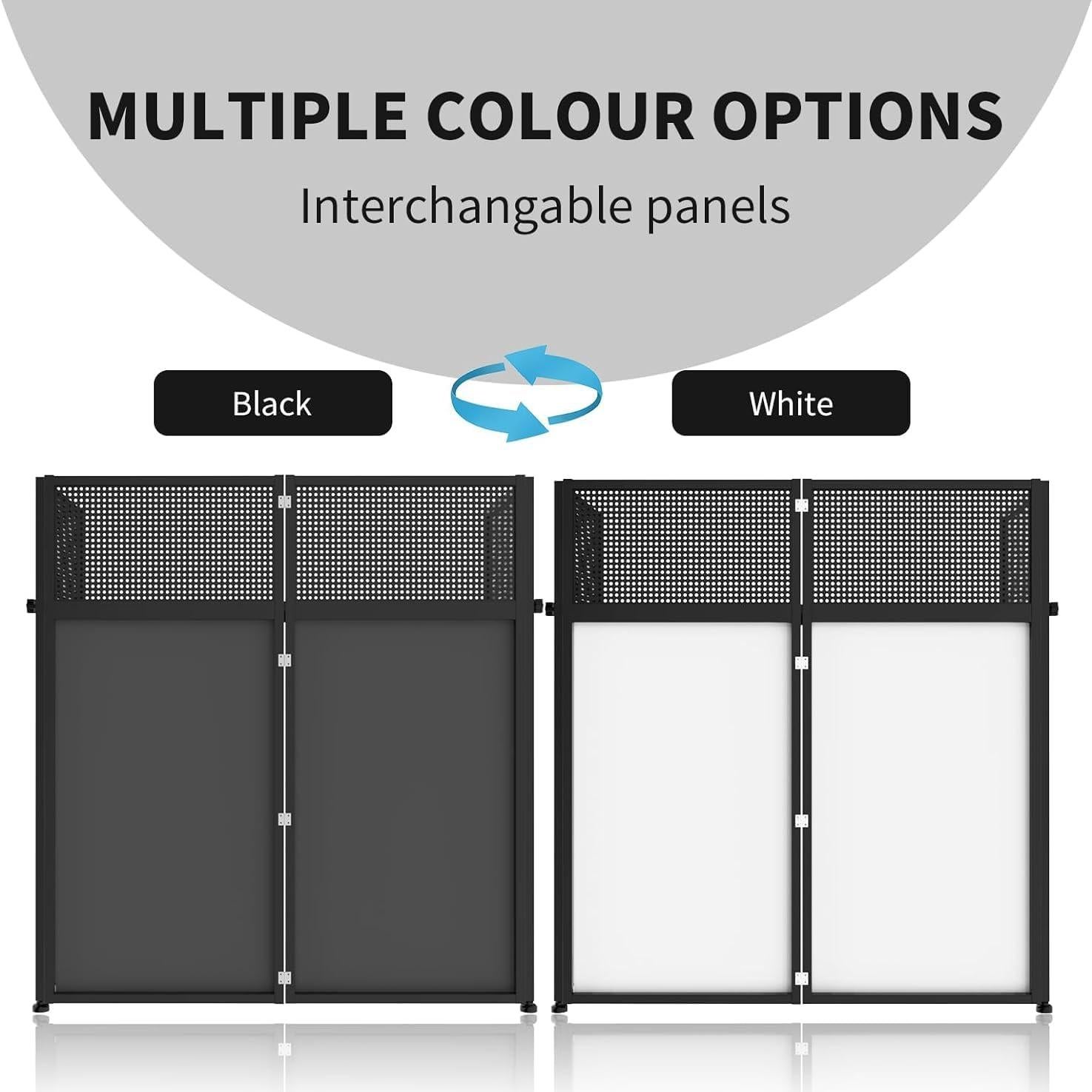 Cabina DJ Portátil Facade Chamss - Mesa Negra 101.6x50.8cm
