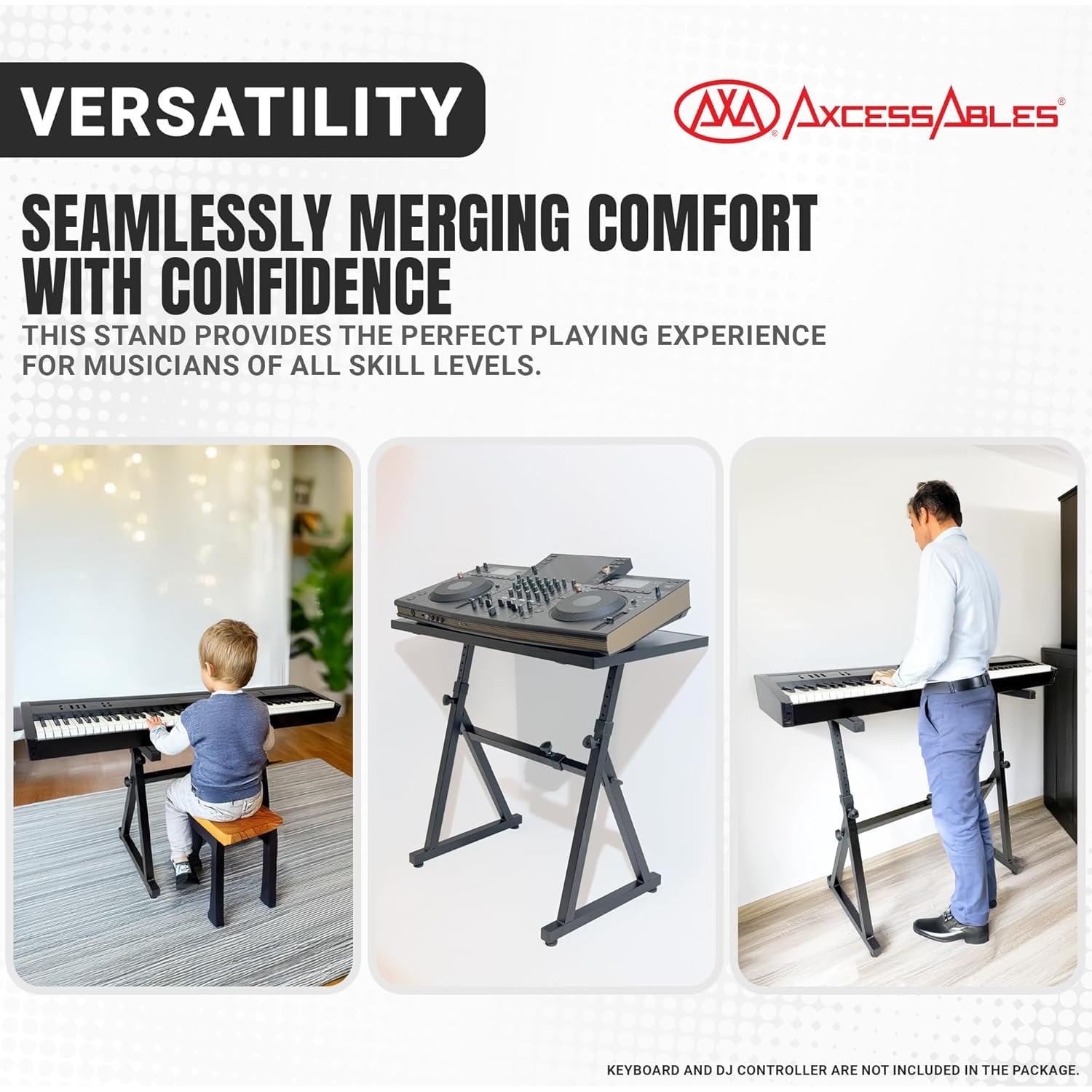 Soporte de Mesa DJ AxcessAbles KBS-FTT - Ajustable 49.3x91.4cm