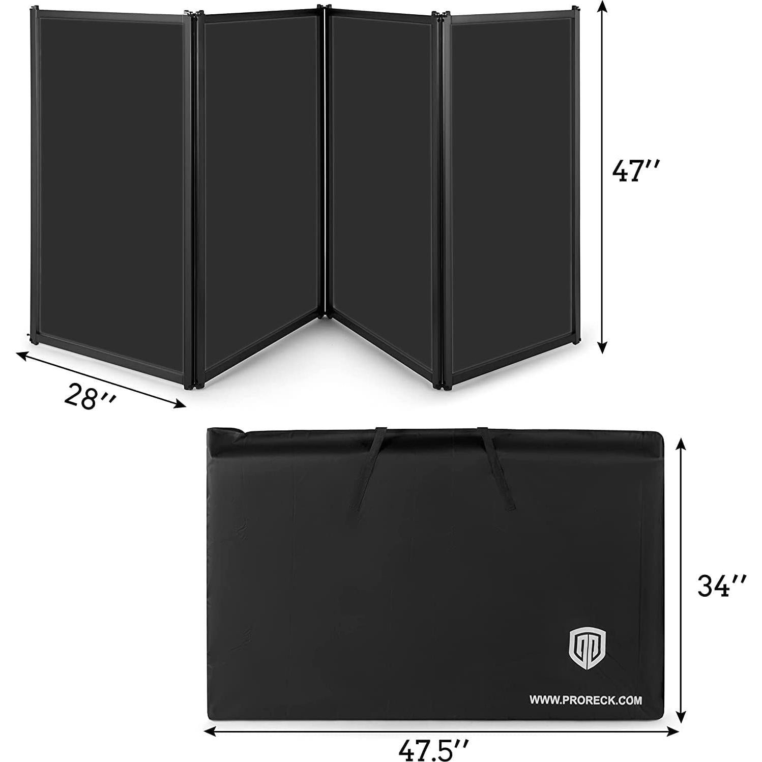 Fachada Plegable PRORECK DJ 4 Paneles con Bolsa de Transporte