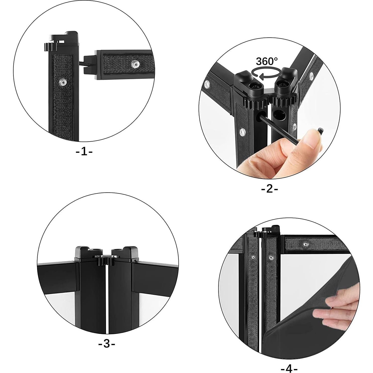 Fachada Plegable PRORECK DJ 4 Paneles con Bolsa de Transporte