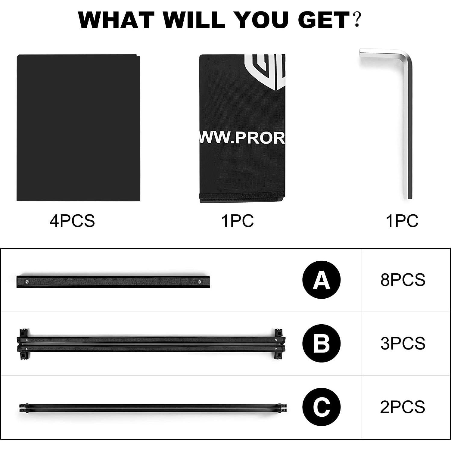 Fachada Plegable PRORECK DJ 4 Paneles con Bolsa de Transporte