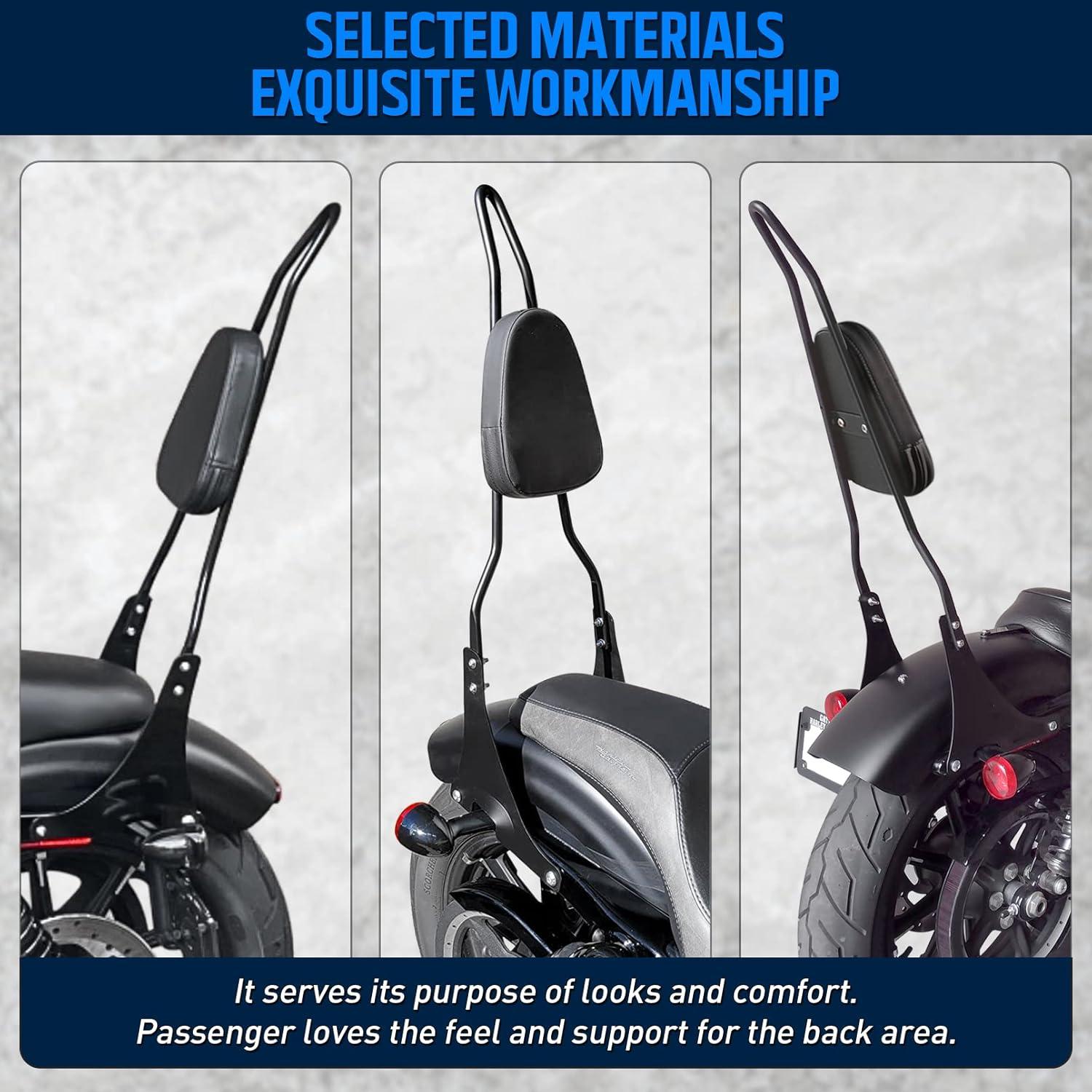 Respaldo para Pasajero Sissy Bar Benlari Compatible Harley 2004-2024