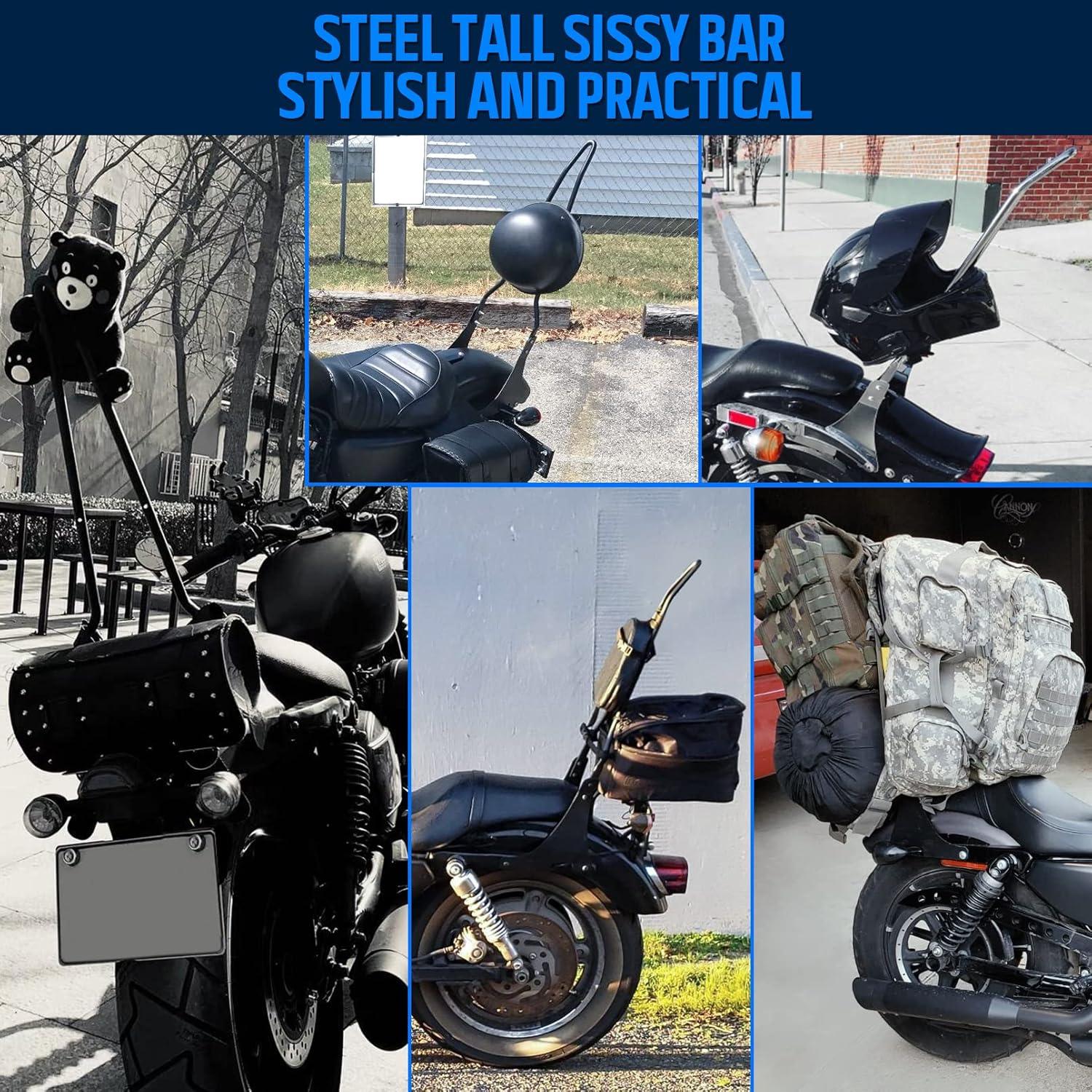 Respaldo para Pasajero Sissy Bar Benlari Compatible Harley 2004-2024