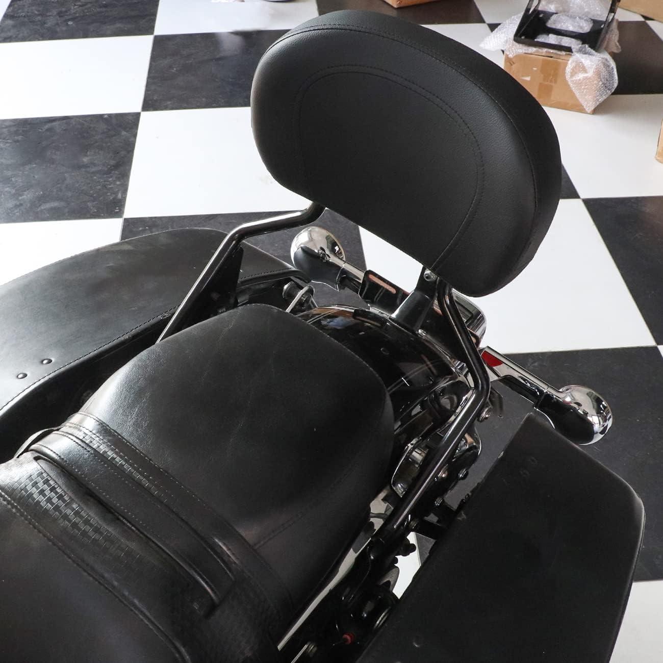 AUFER Respaldo Sissy Bar Desmontable Negro para Touring 2009-2024