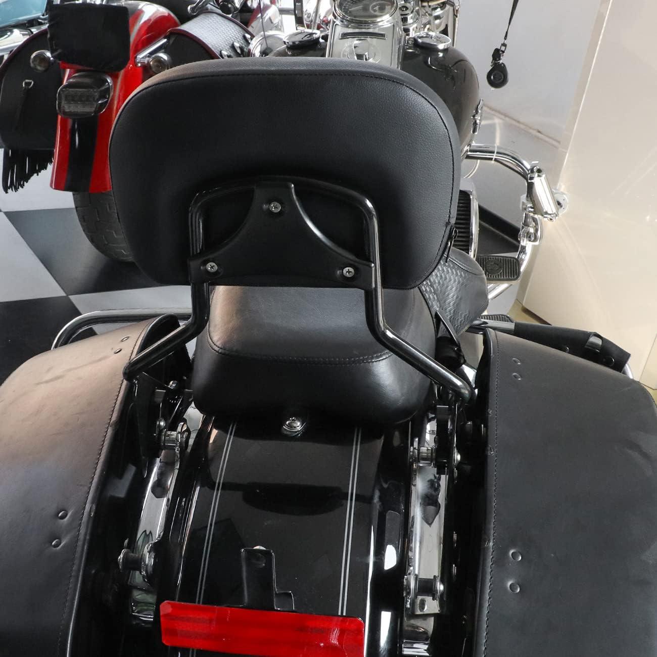 AUFER Respaldo Sissy Bar Desmontable Negro para Touring 2009-2024