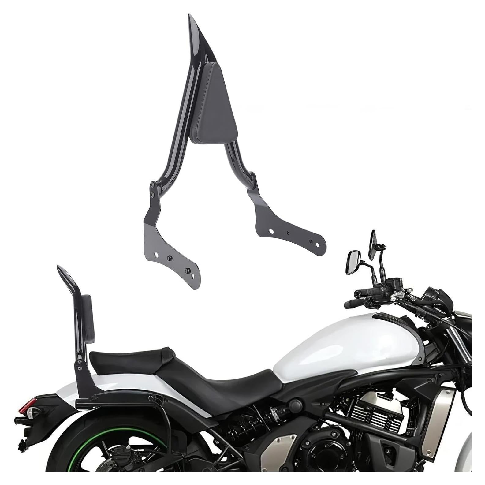 Barra Sissy Negra FIASRAC 60 cm con Respaldo Desmontable para Kawasaki Vulcan 650