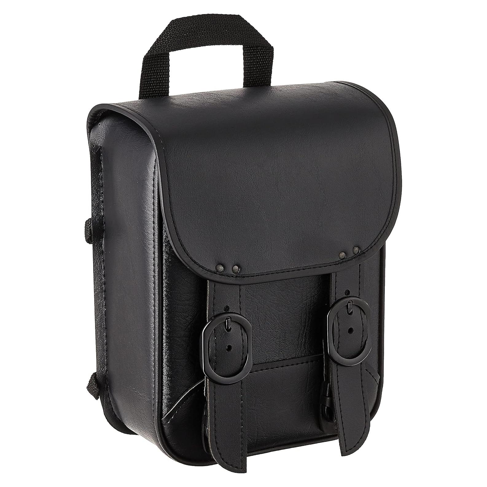 Bolsa Sissy Bar Dowco 59591-00 Black Jack, Cuero Sintético, Negra