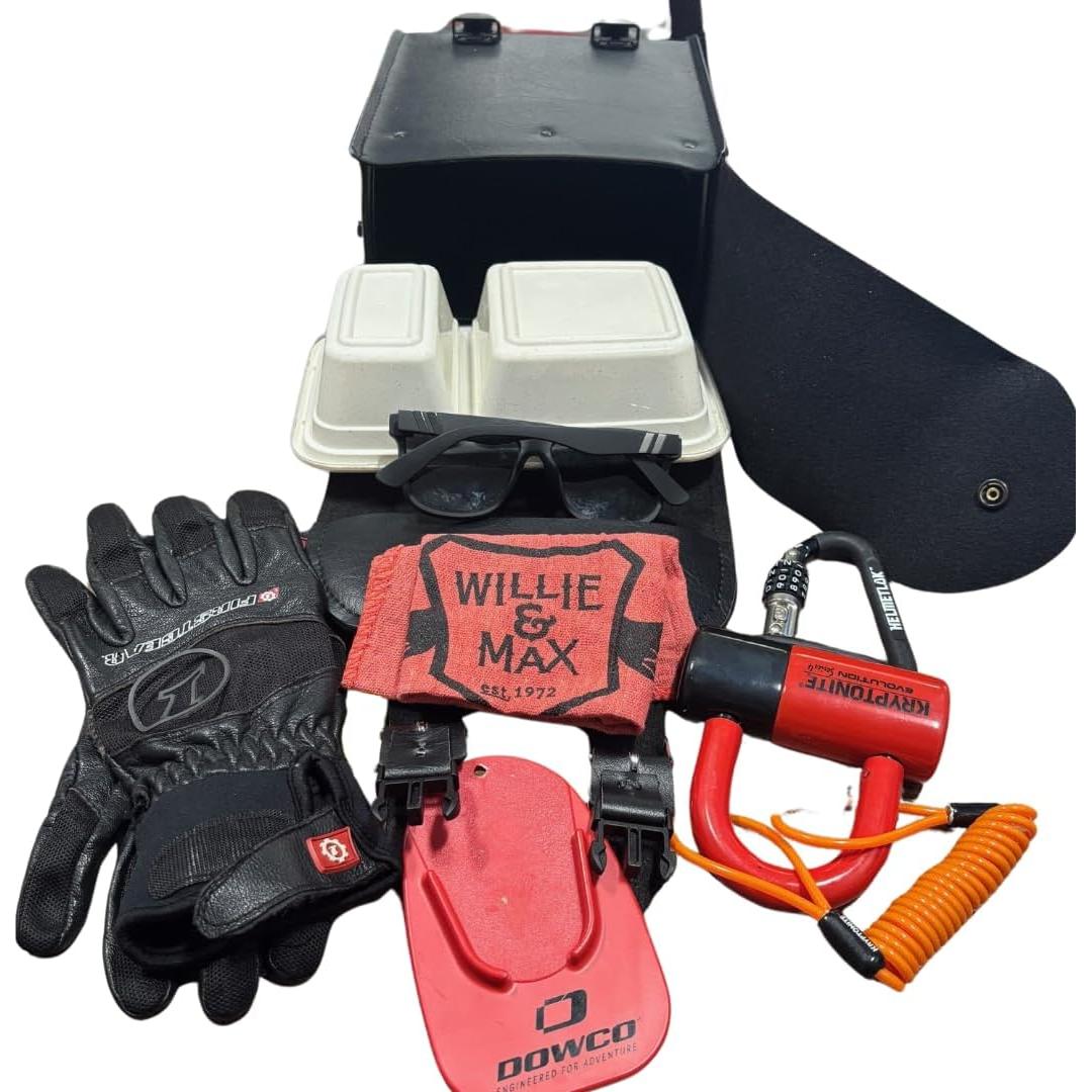 Bolsa Sissy Bar Dowco 59591-00 Black Jack, Cuero Sintético, Negra