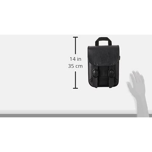 Bolsa Sissy Bar Dowco 59591-00 Black Jack, Cuero Sintético, Negra