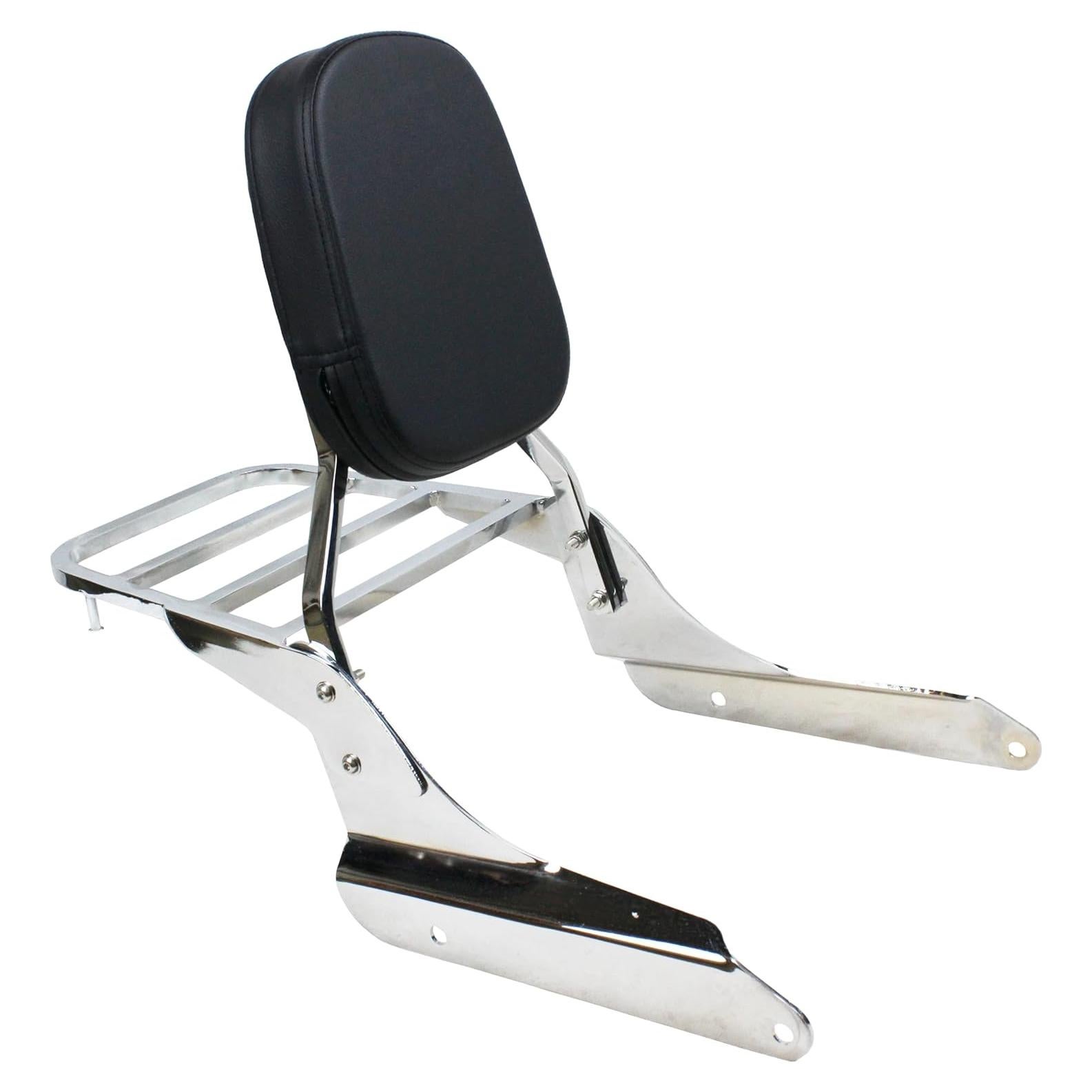 Respaldo Sissy Bar YHMOTO con Soporte de Equipaje para Honda Shadow VT600 VLX600 1999-2008