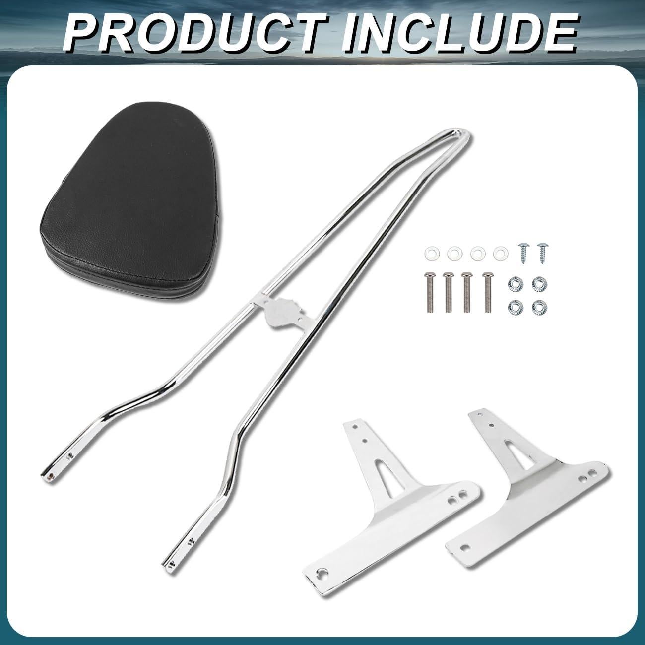 AUFER Barra Sissy de Respaldo Cromo para Dyna 2006-ARRIBA