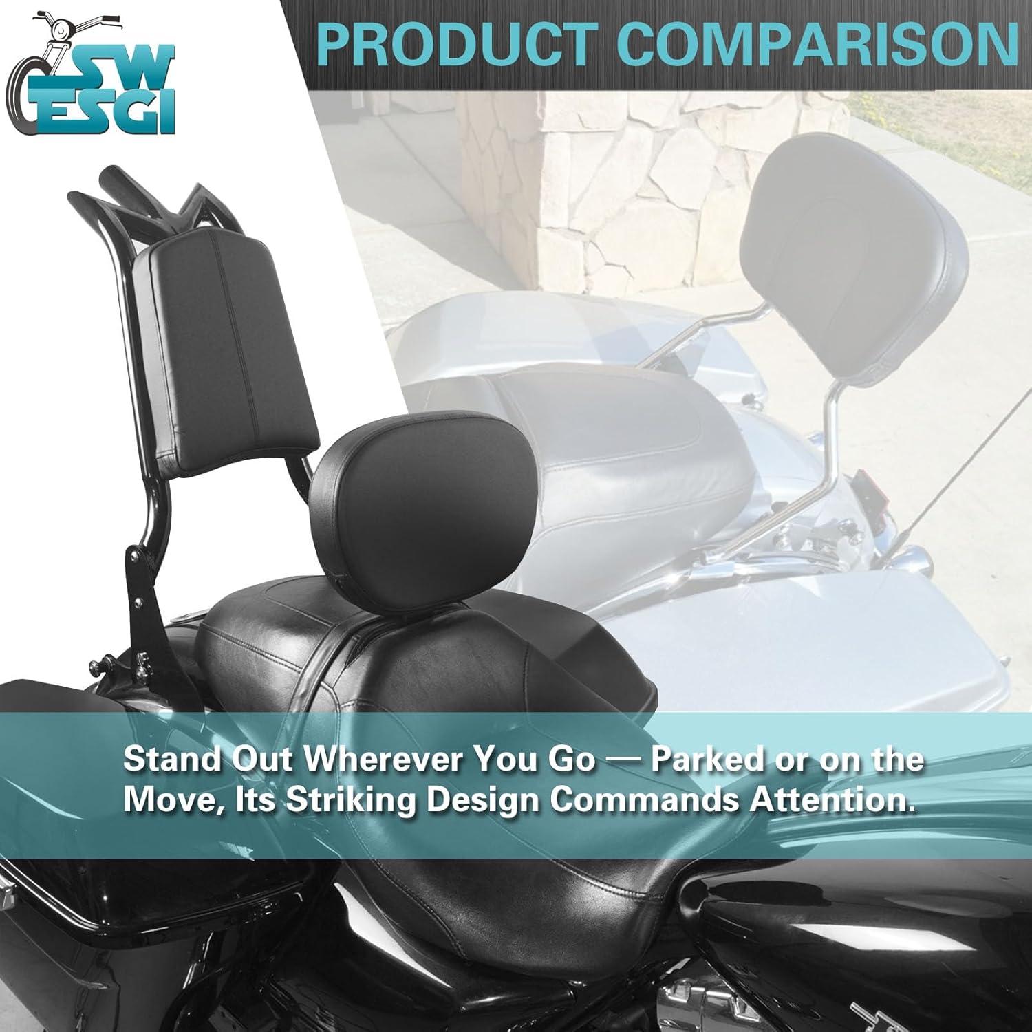 Respaldo Sissy Touring SWESGI Ajustable 24" Negro 2009-2025