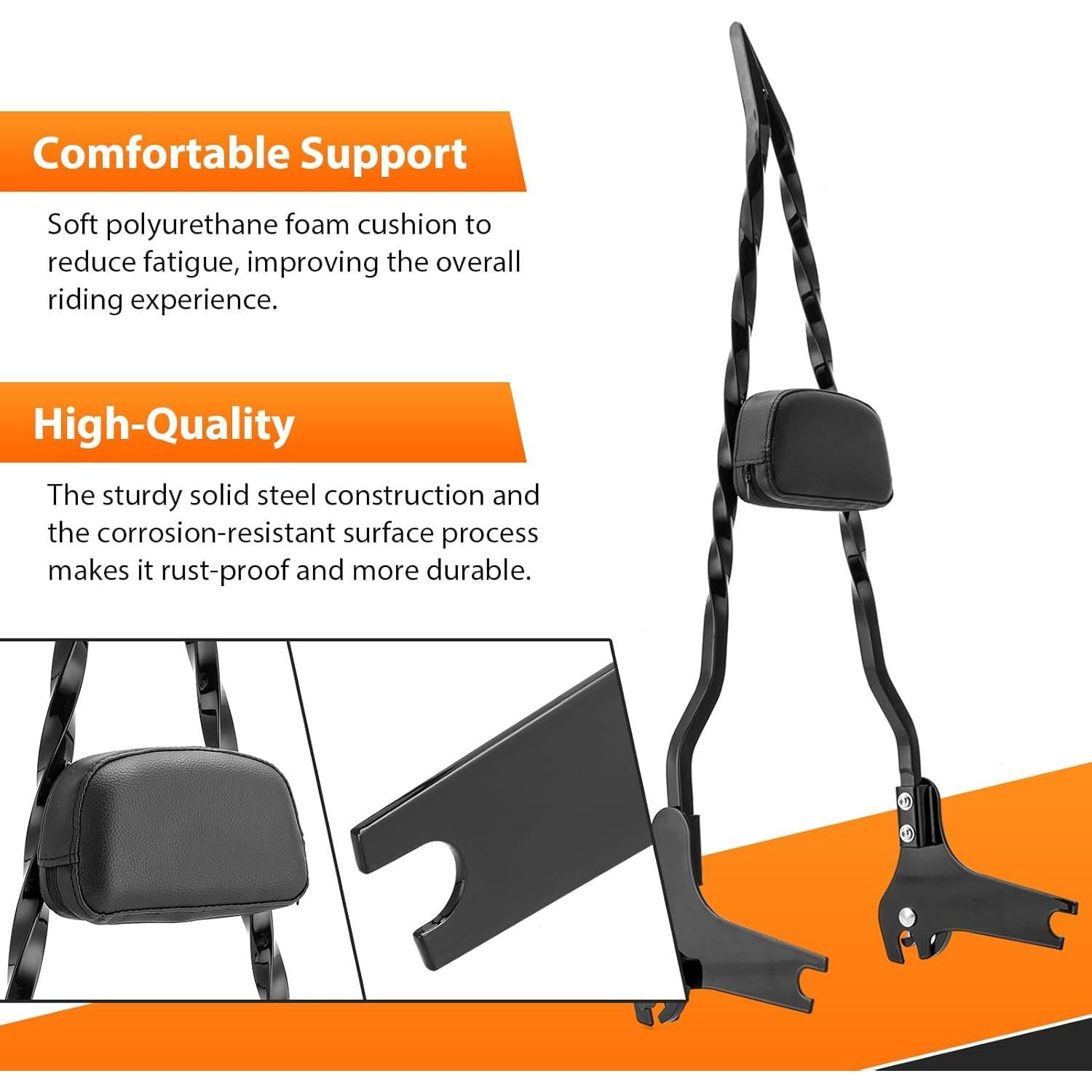 Barra Sissy Torcida Mofun para Pasajeros Harley 1997-2008