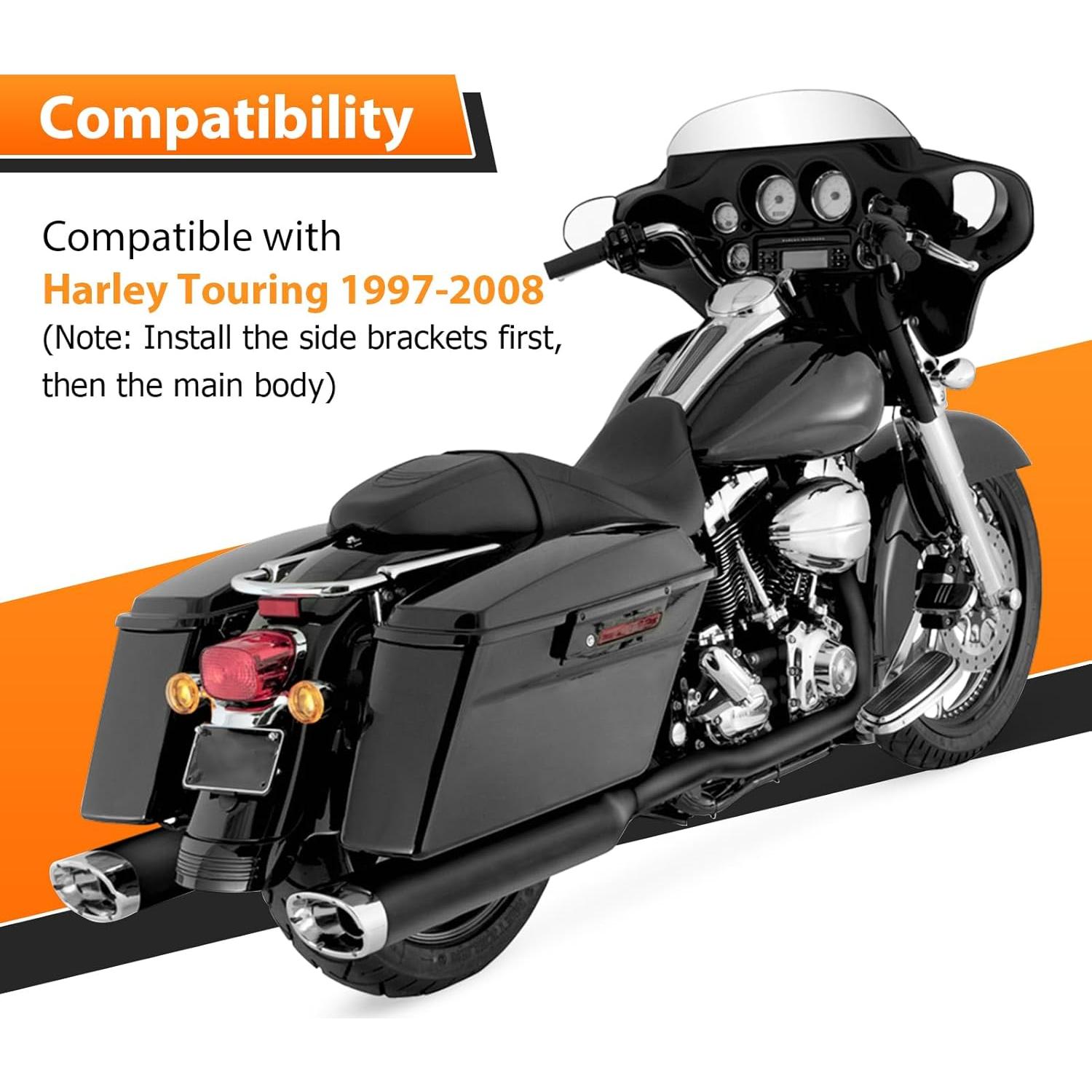 Barra Sissy Torcida Mofun para Pasajeros Harley 1997-2008