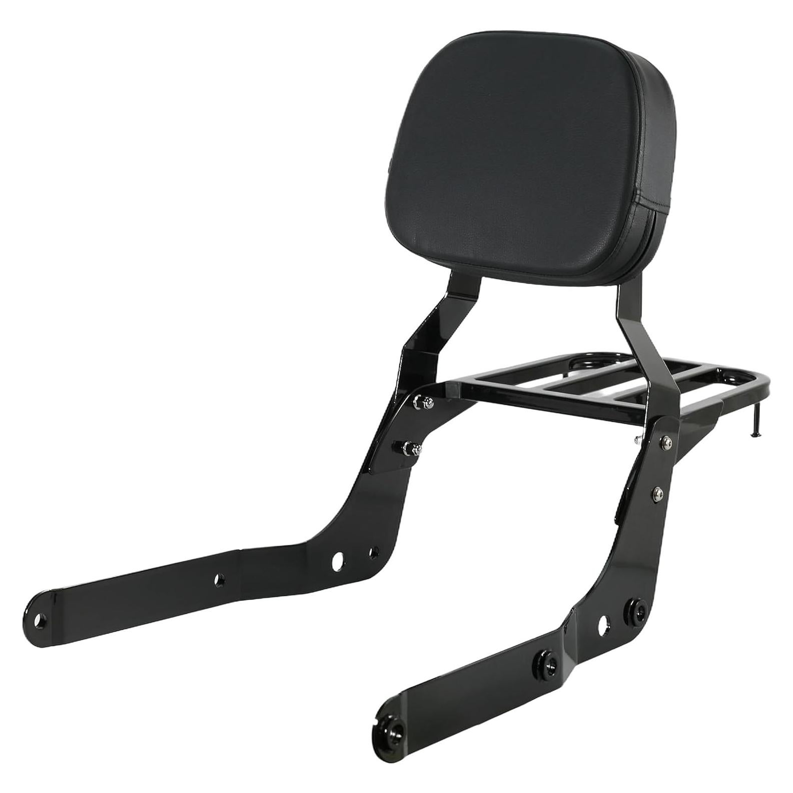 Respaldo Sissybar y Soporte de Equipaje Harvards Chrome para Honda Shadow Aero VT750C 2004-2025