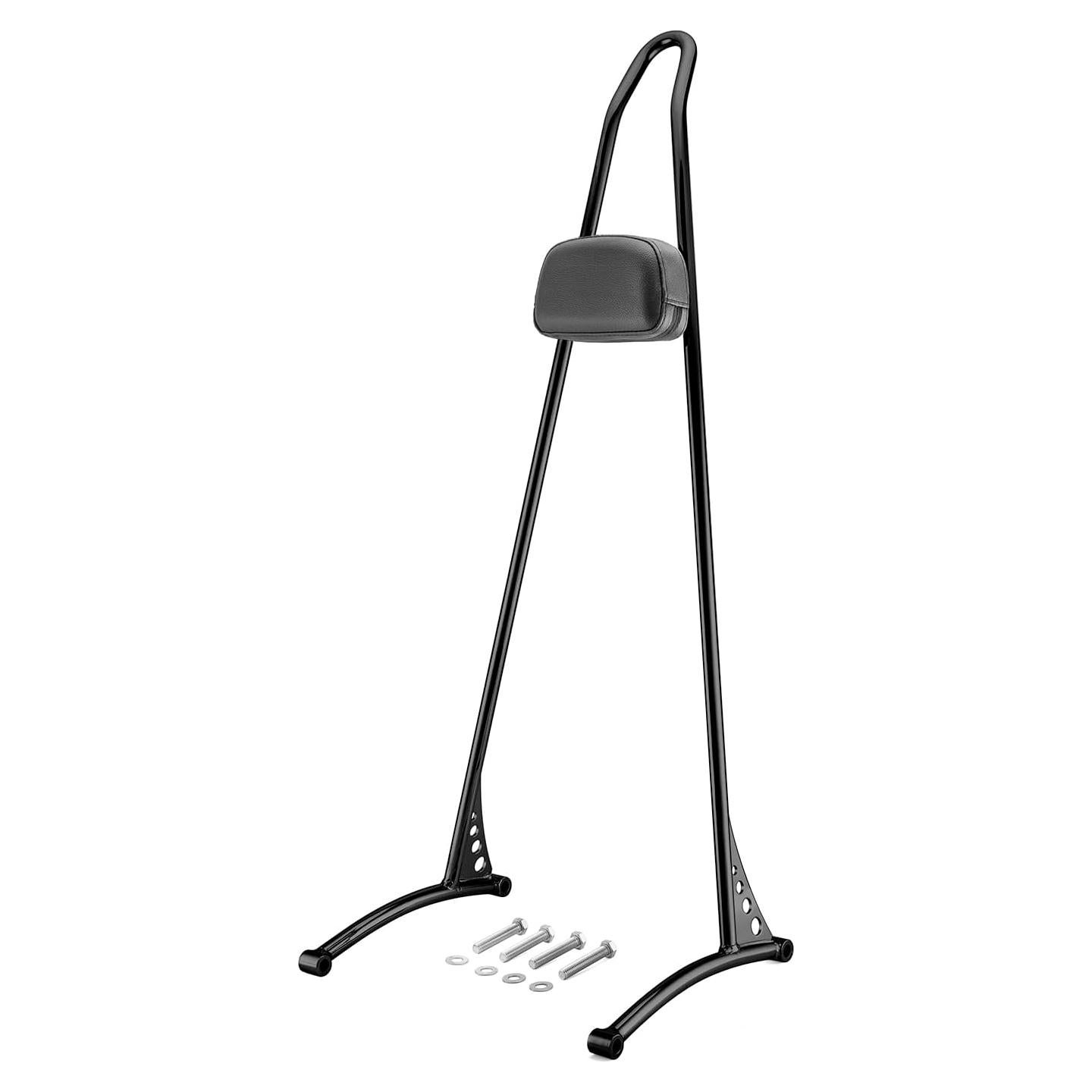 Wsays Respaldo Sissy Bar Pasajeros 31" Negro Brillante