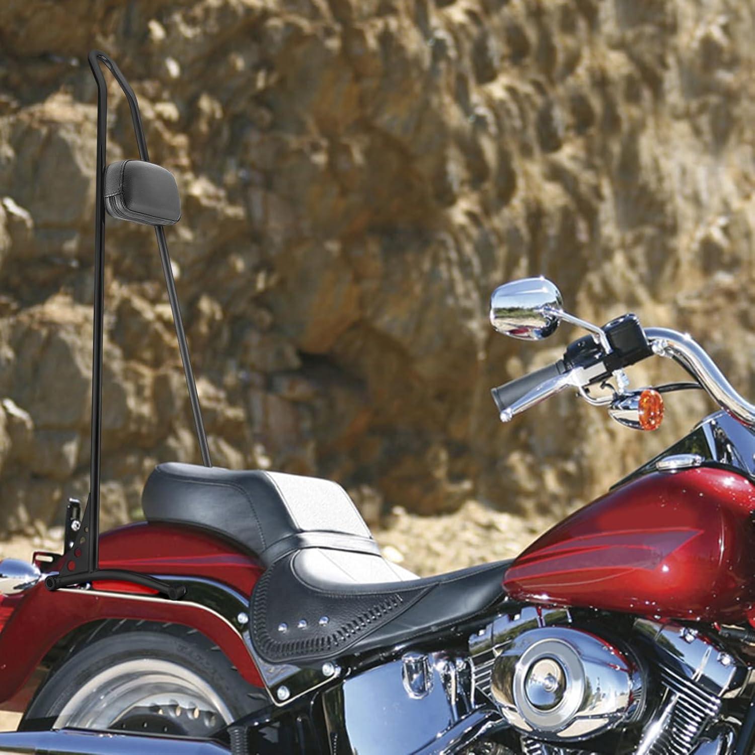 Wsays Respaldo Sissy Bar Pasajeros 31" Negro Brillante