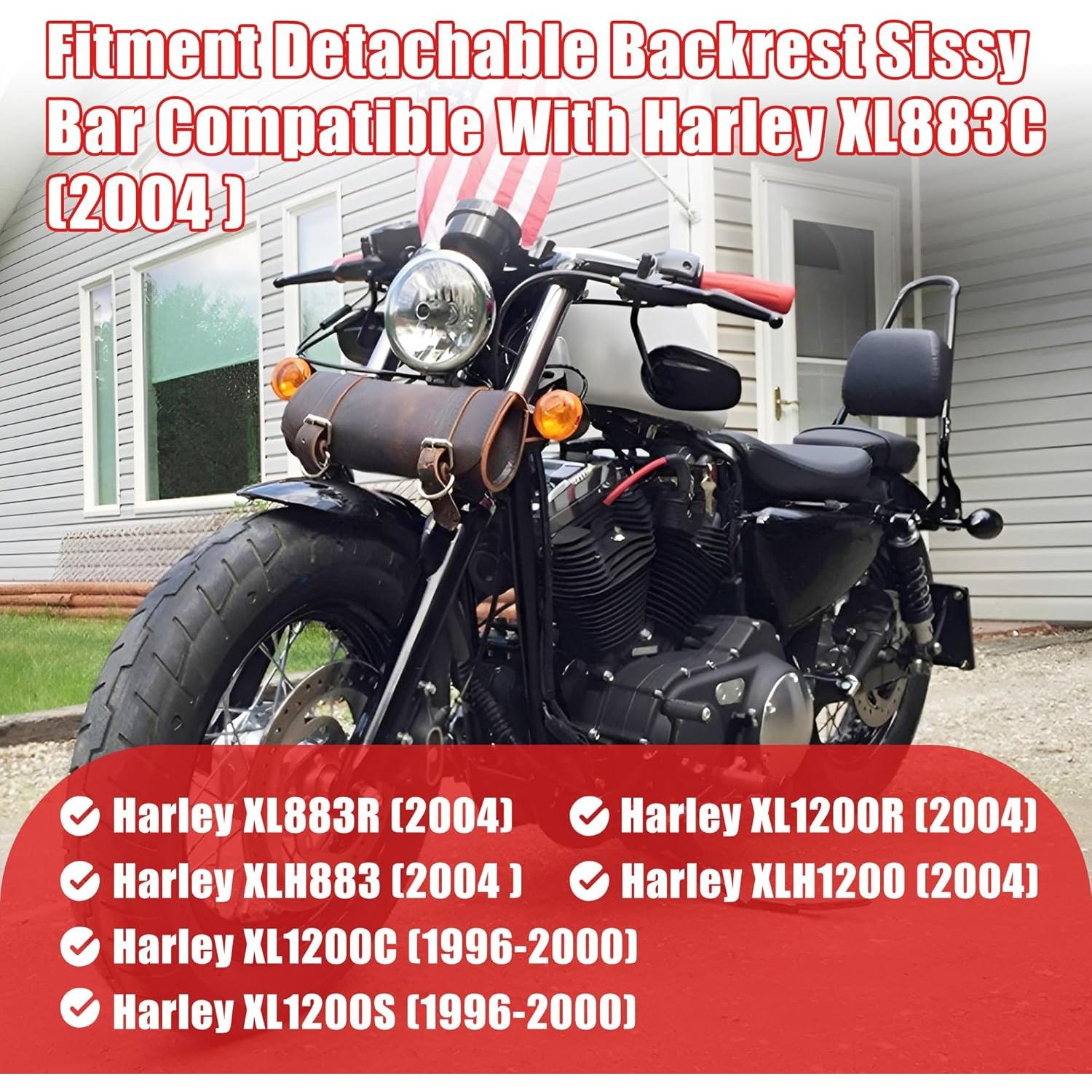 Respaldo Desmontable Goldfire para Pasajero Harley Sportster XL883/XL1200