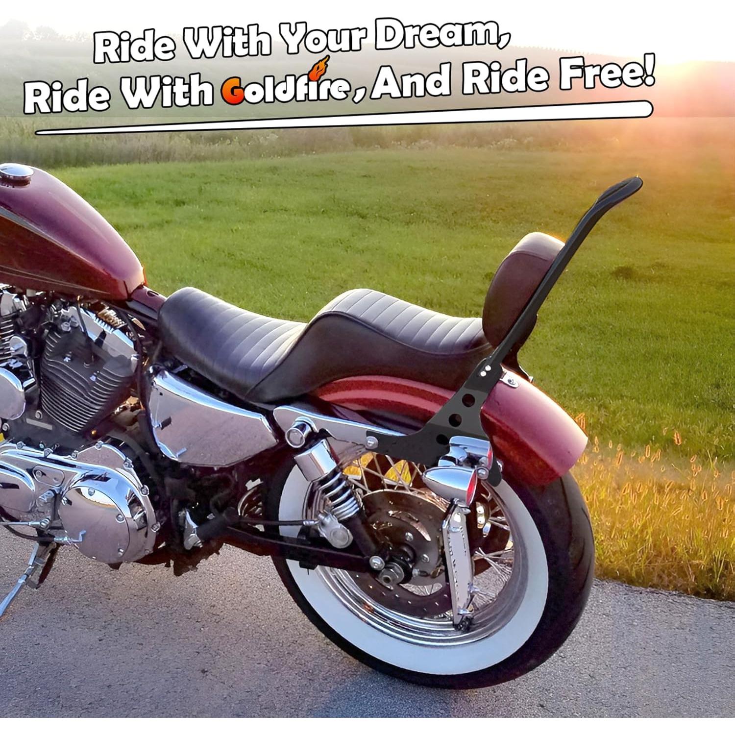 Respaldo Desmontable Goldfire para Pasajero Harley Sportster XL883/XL1200