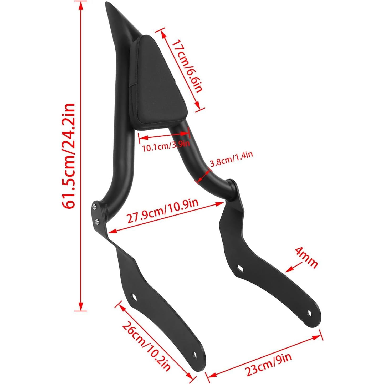 Reposaespaldas Sissy Bar WORLDMOTOP para Honda CMX 500/300 2017-2024