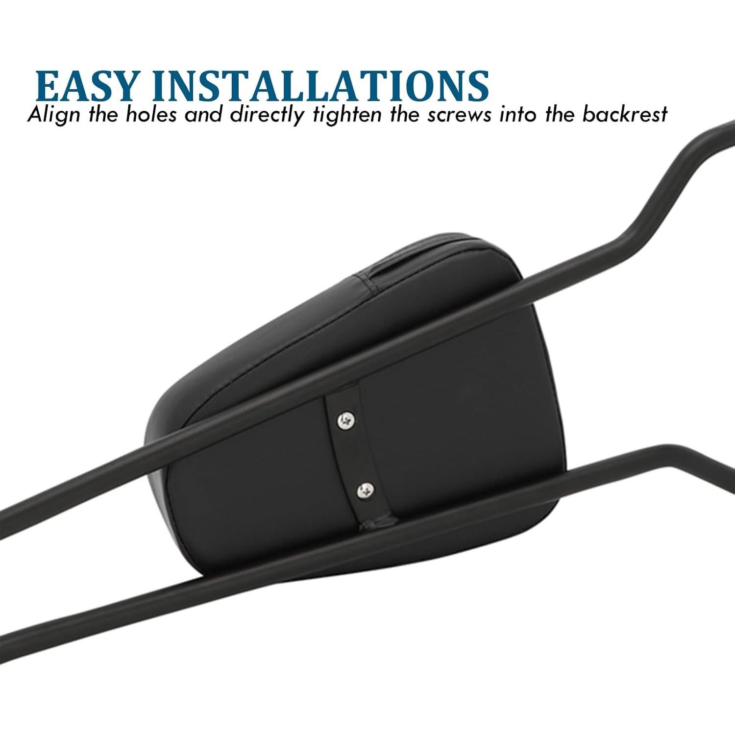 Respaldo Sissy Bar Motaux para Harley Dyna Wide Glide Negro