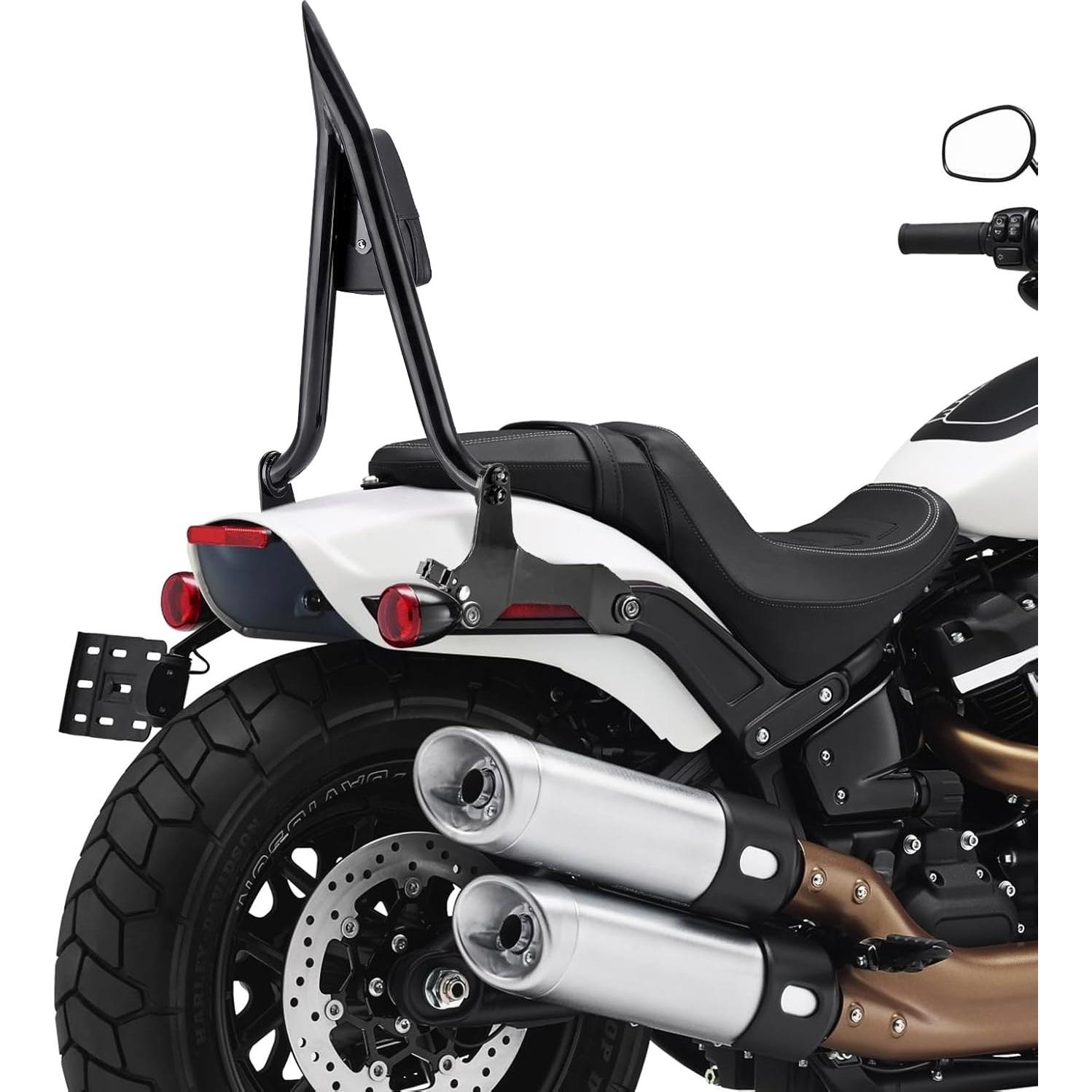 Respaldo Sissy Wsays para Pasajero 61 cm Negro Brillante