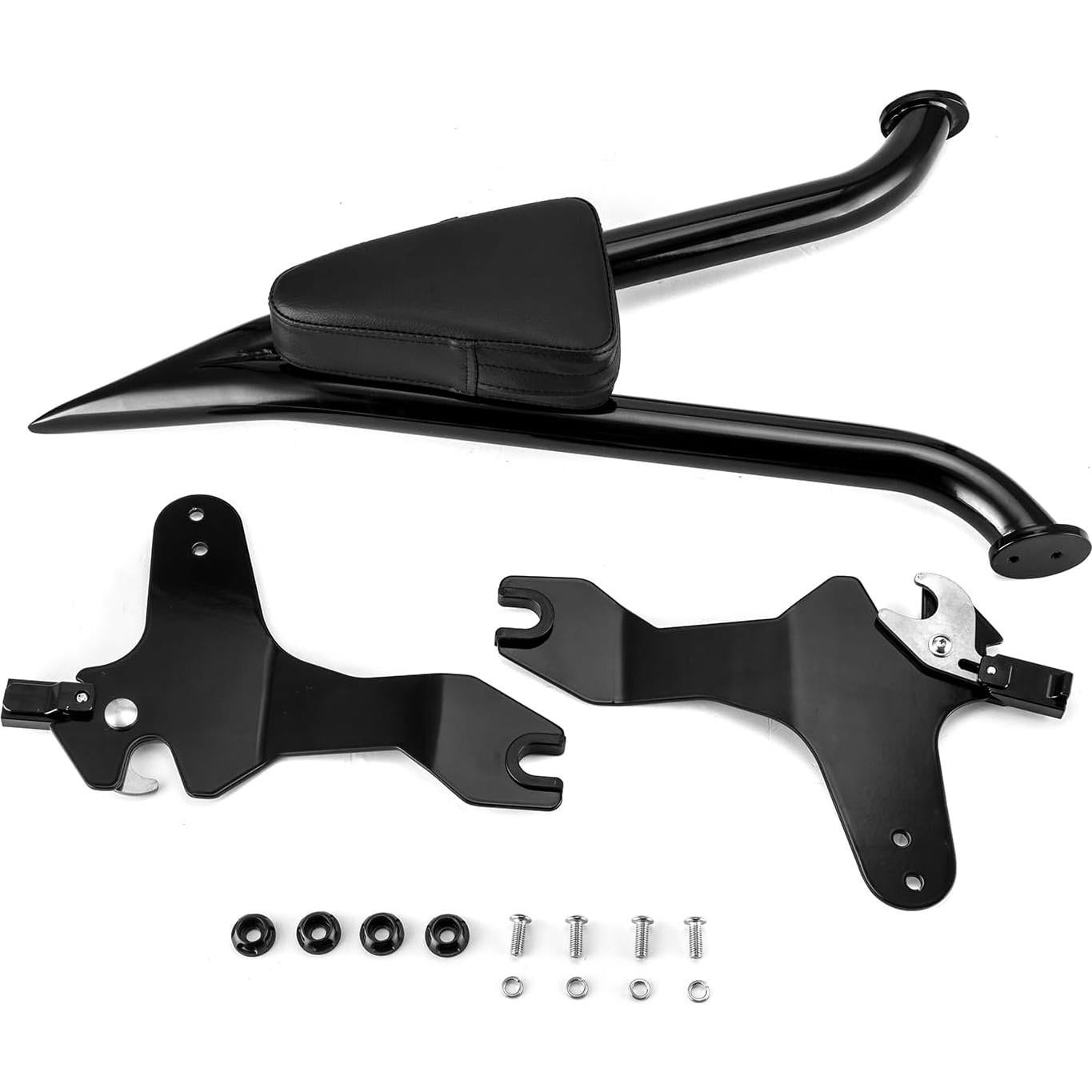 Respaldo Sissy Wsays para Pasajero 61 cm Negro Brillante