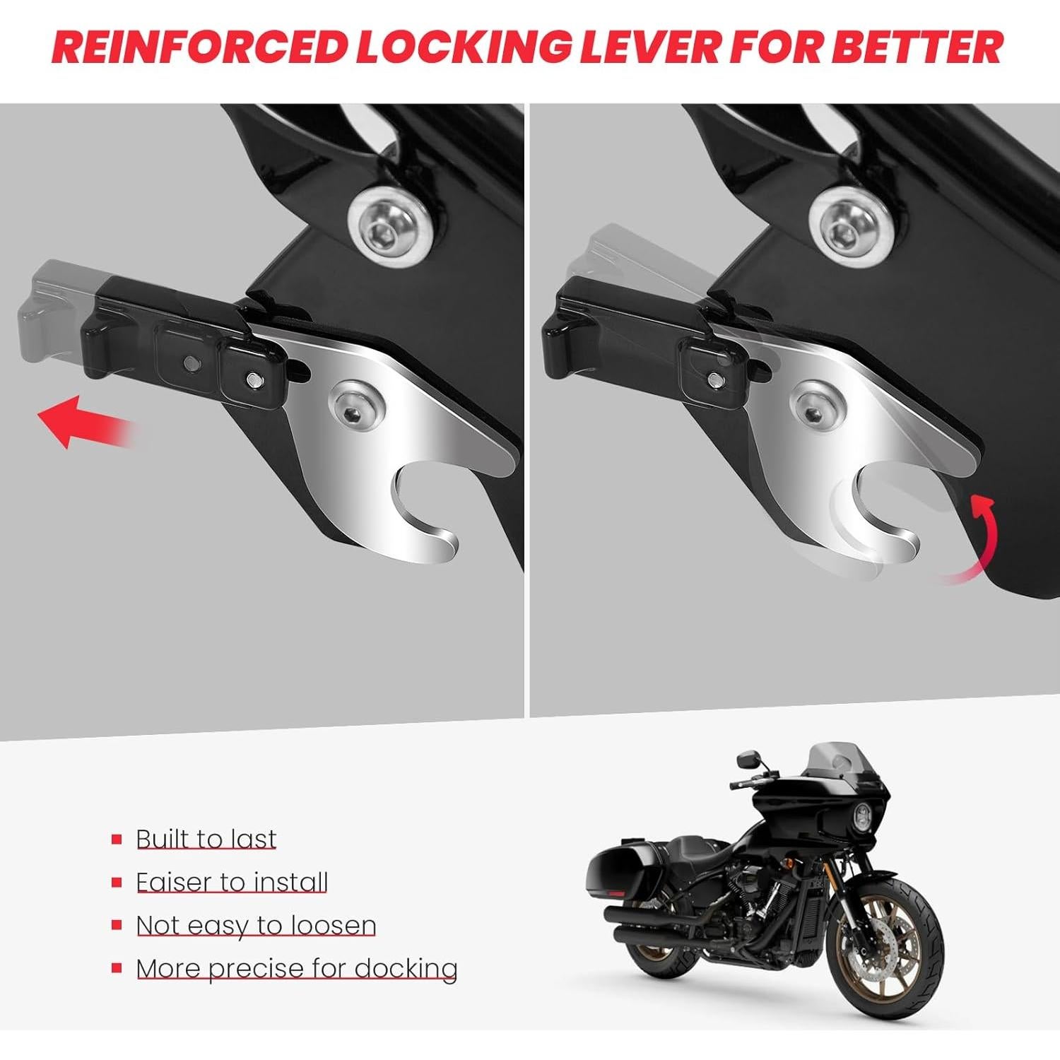 Barra Sissy Kekykm para Harley Softail 66 cm con Rack de Equipaje