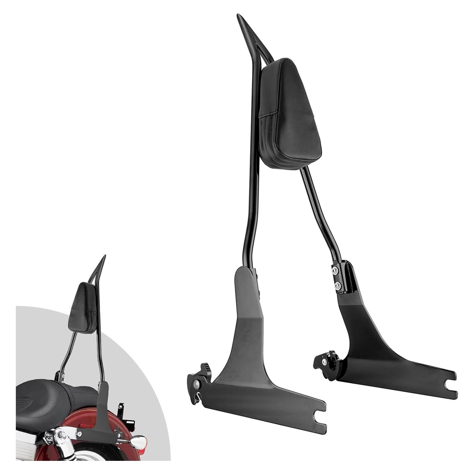 Respaldo Sissy Desmontable Wsays 66 cm Negro Brillante