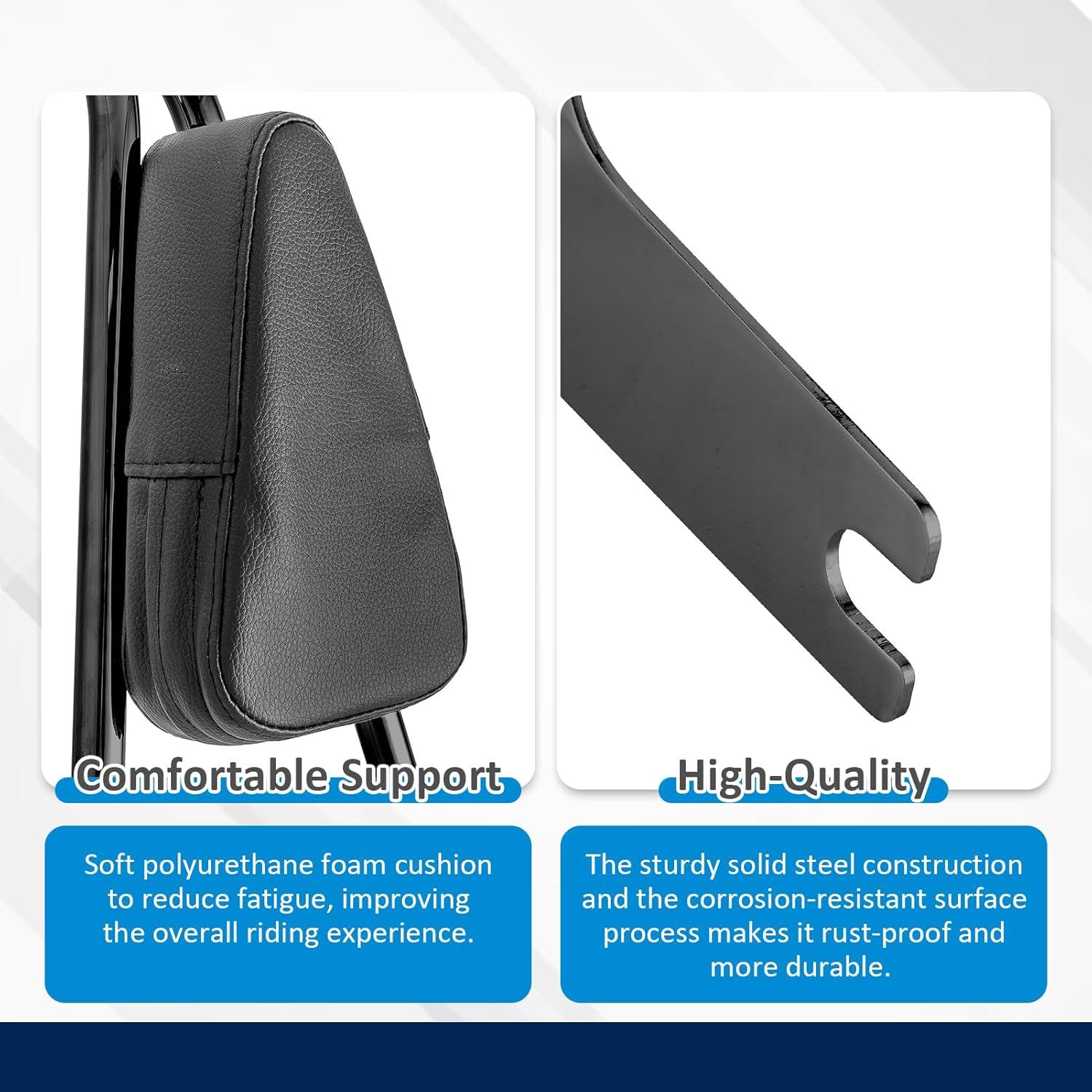 Respaldo Sissy Desmontable Wsays 66 cm Negro Brillante