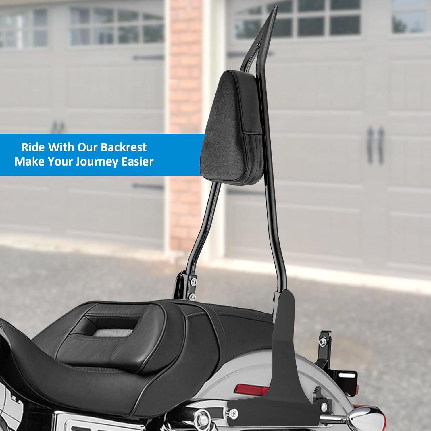 Respaldo Sissy Desmontable Wsays 66 cm Negro Brillante