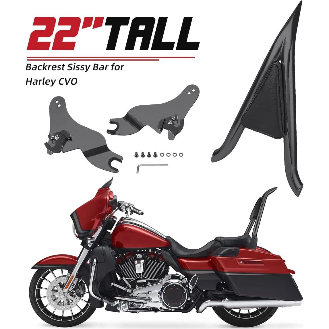 Respaldo Sissy Bar Desmontable FIASRAC para Harley 2009-2021