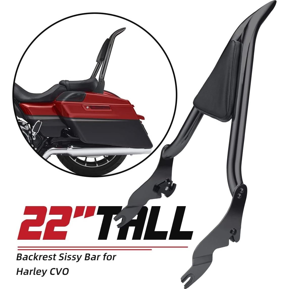 Respaldo Sissy Bar Desmontable FIASRAC para Harley 2009-2021