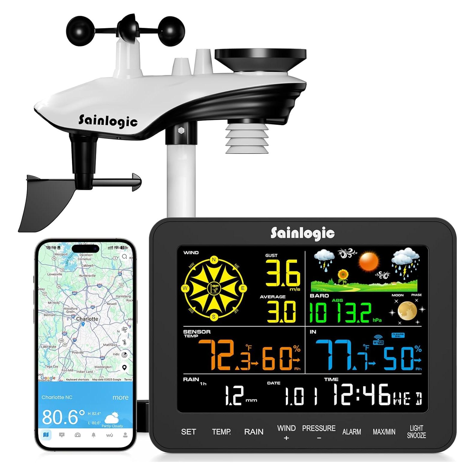 Estación Meteorológica Inteligente Sainlogic SA6 Plus WiFi