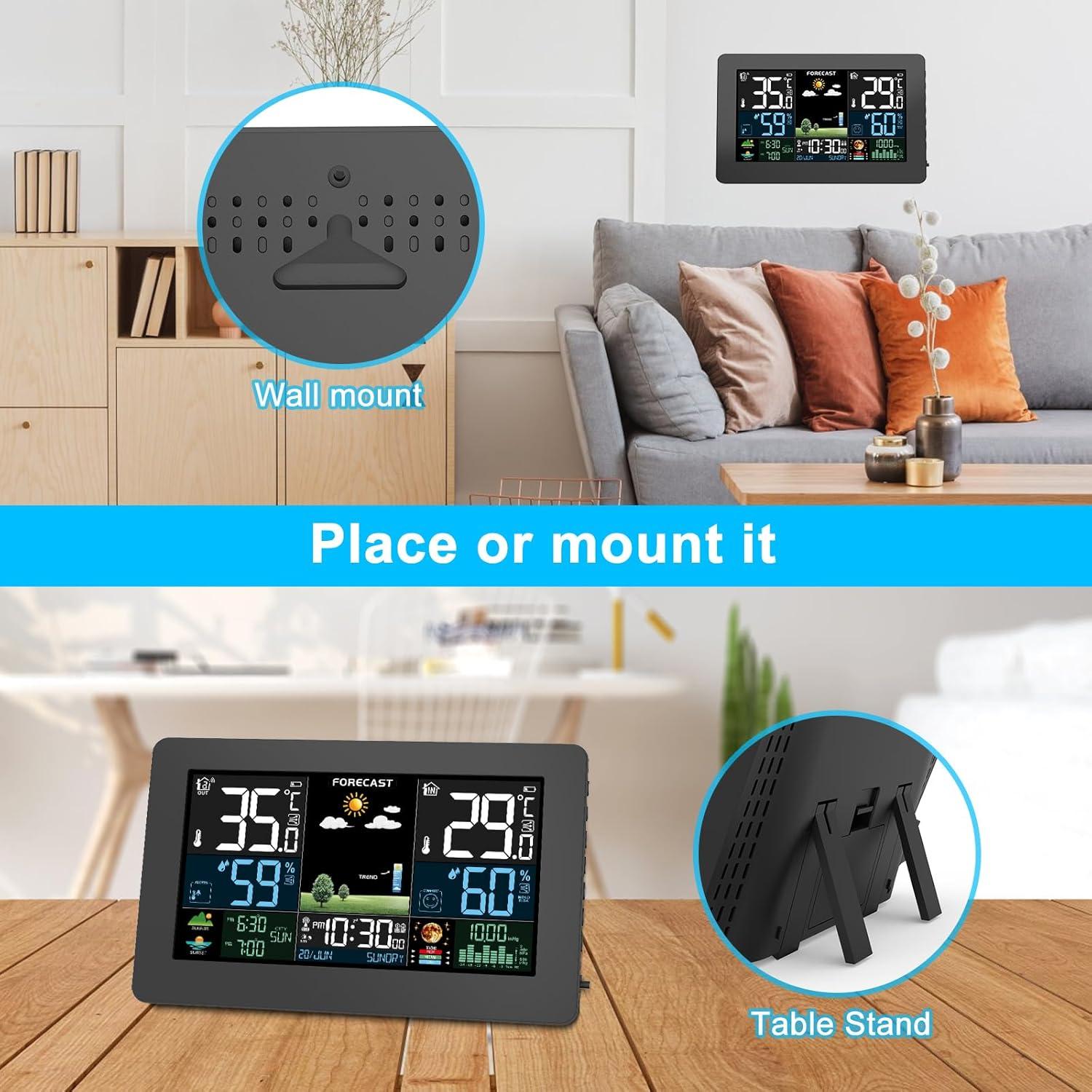 Estación Meteorológica Inalámbrica Brataste 7.5" LCD Color