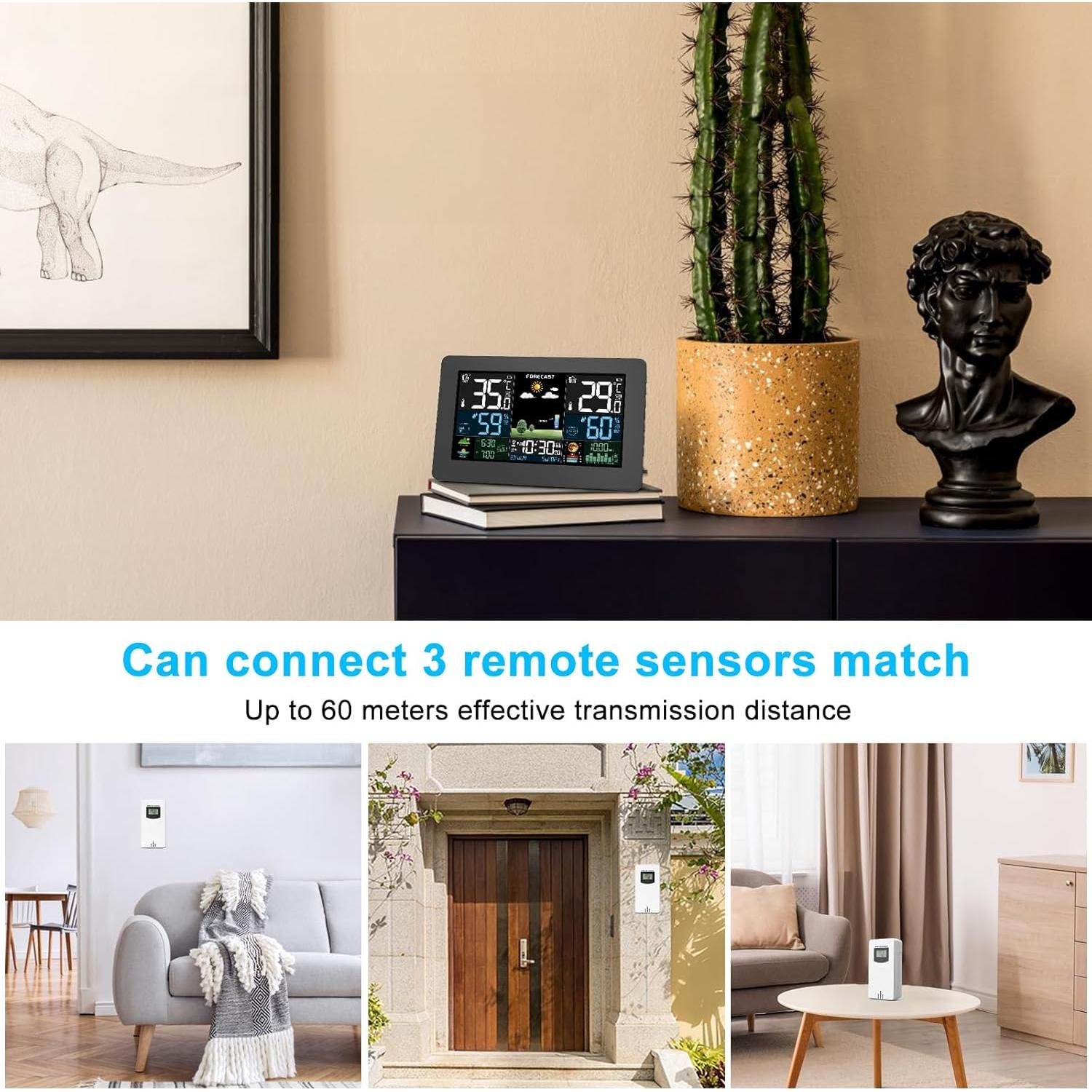 Estación Meteorológica Inalámbrica Brataste 7.5" LCD Color