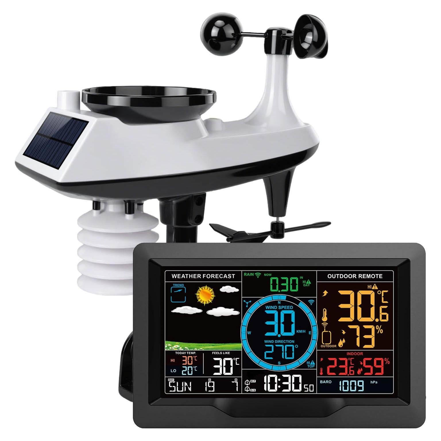 Estación Meteorológica Inalámbrica Maxcio FJ3395TY 10 en 1