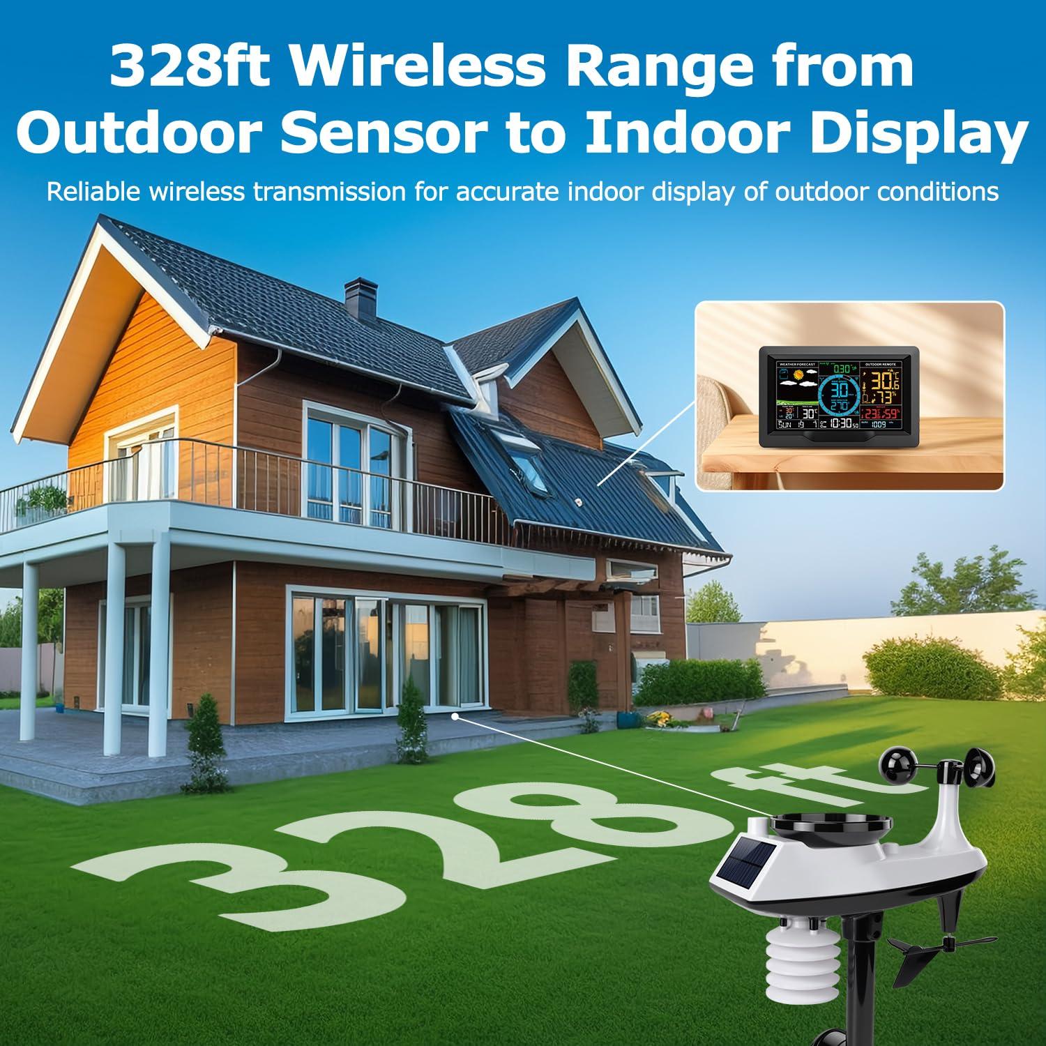 Estación Meteorológica Inalámbrica Maxcio FJ3395TY 10 en 1