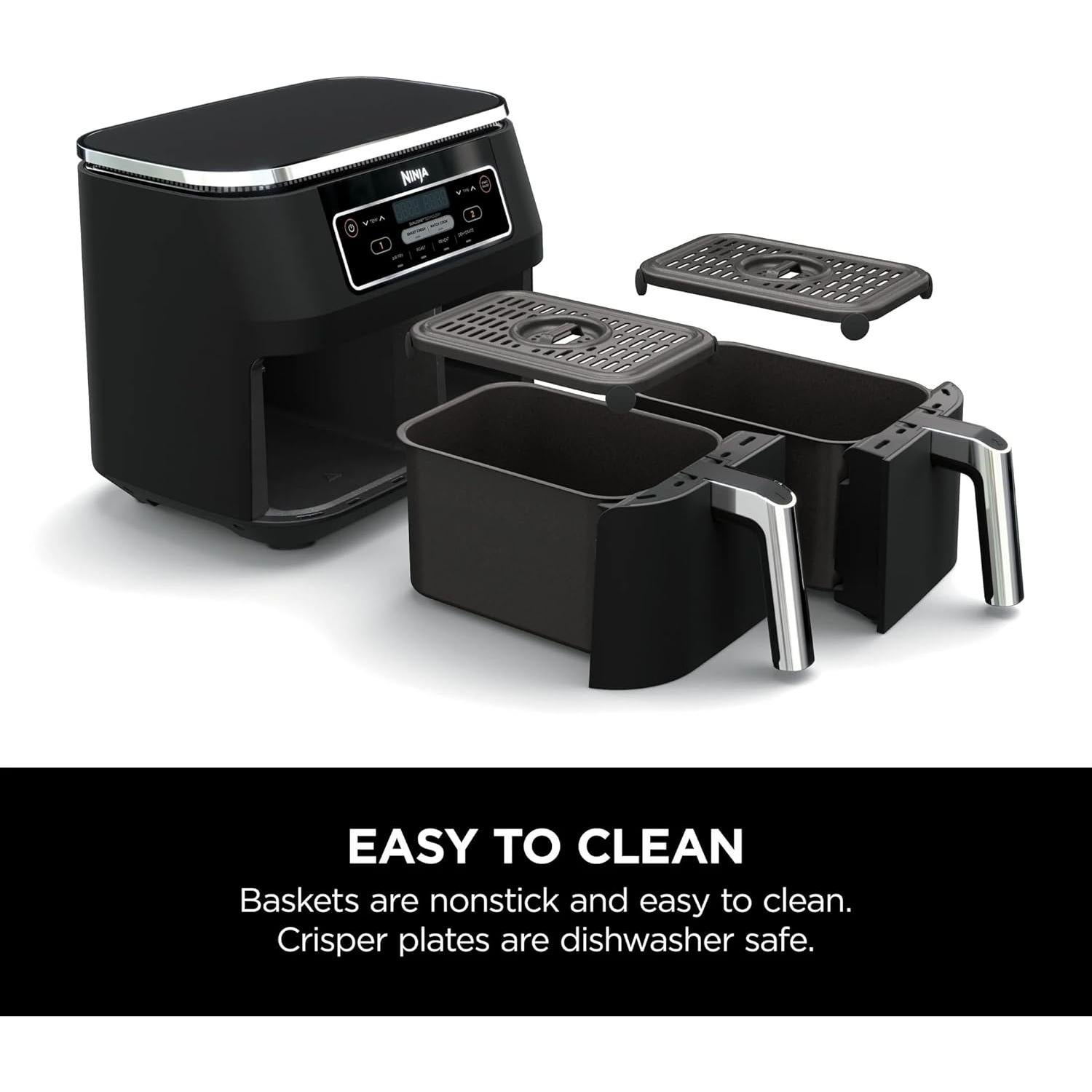 Freidora de Aire Ninja Foodi 4 en 1 DualZone 8 Cuartos