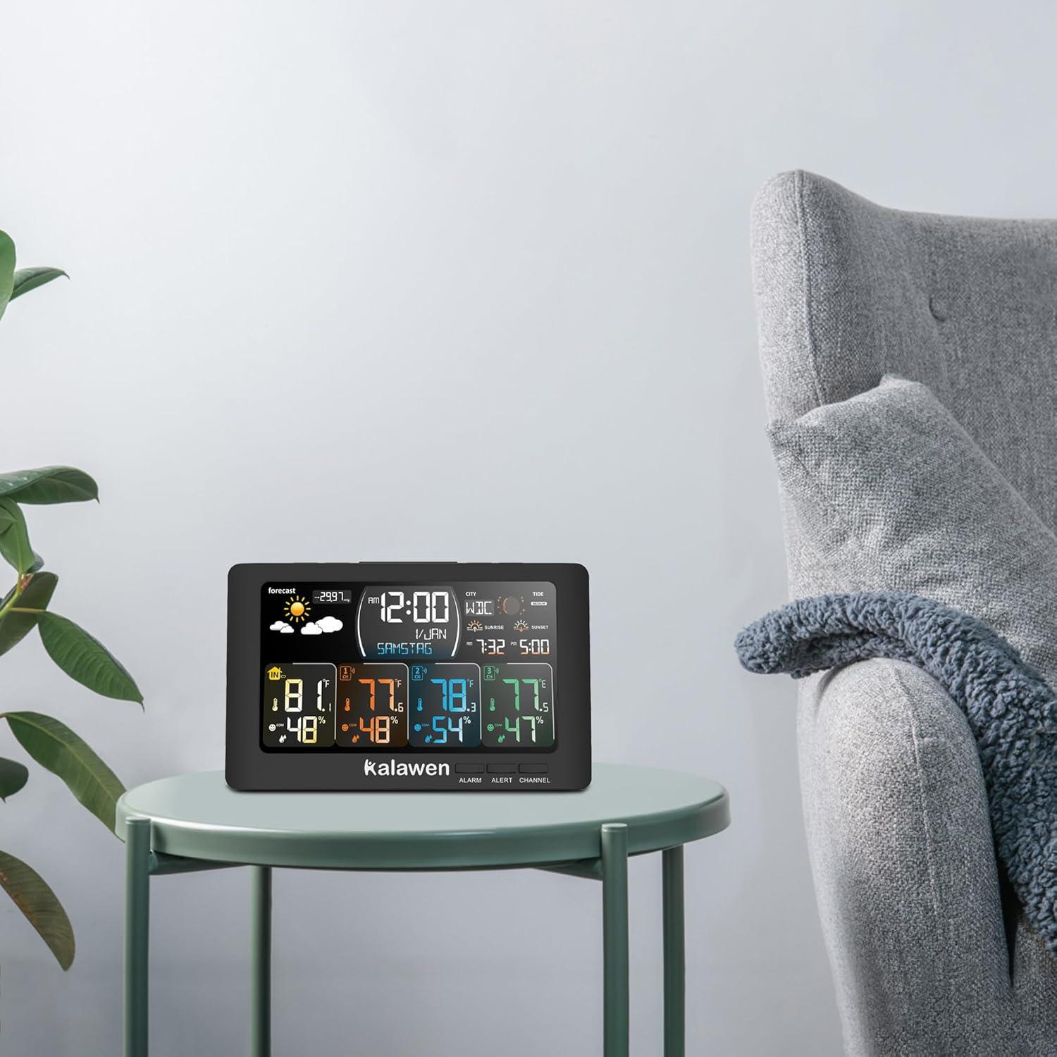 Estación Meteorológica Inalámbrica Kalawen con 3 Sensores