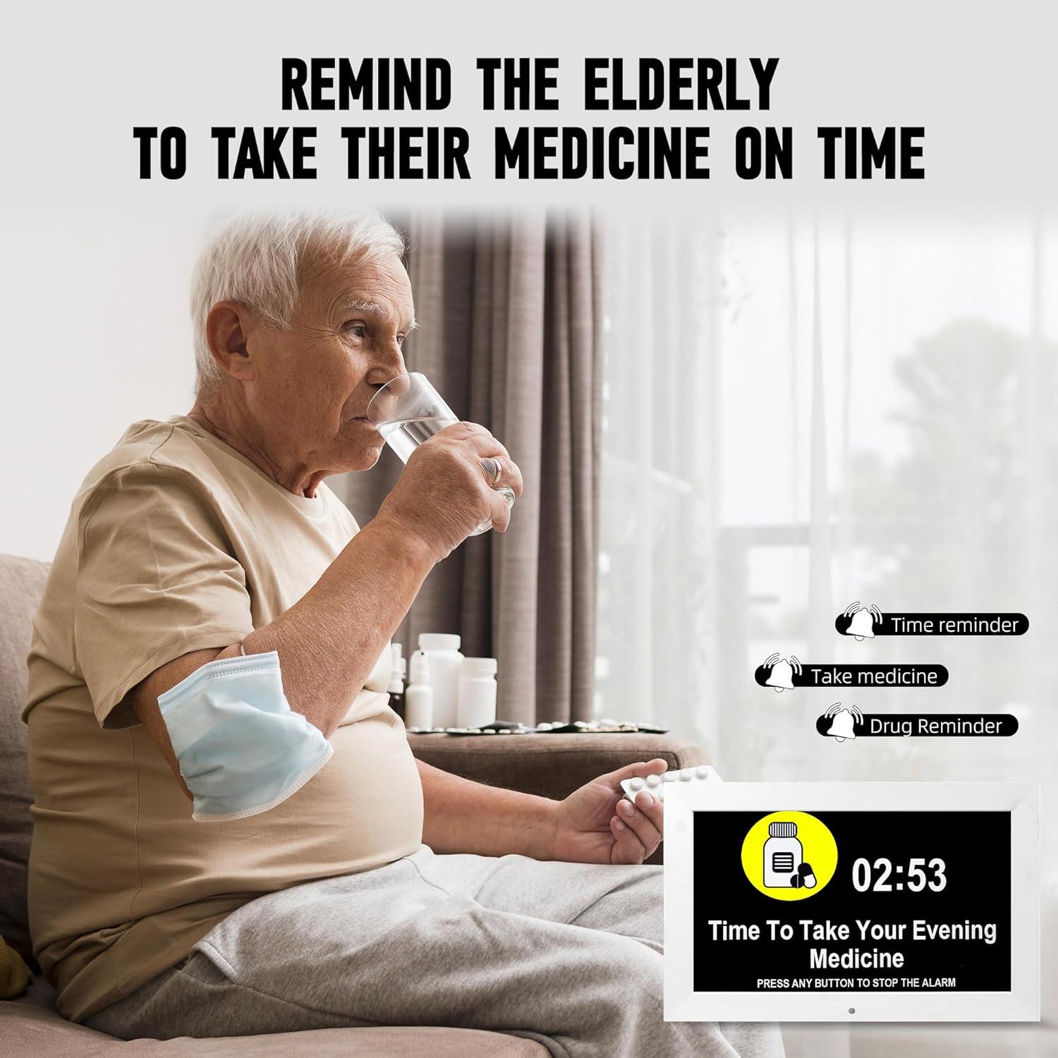 Reloj Despertador Digital Memwake Blanco 14.5x3.8x20.3 cm