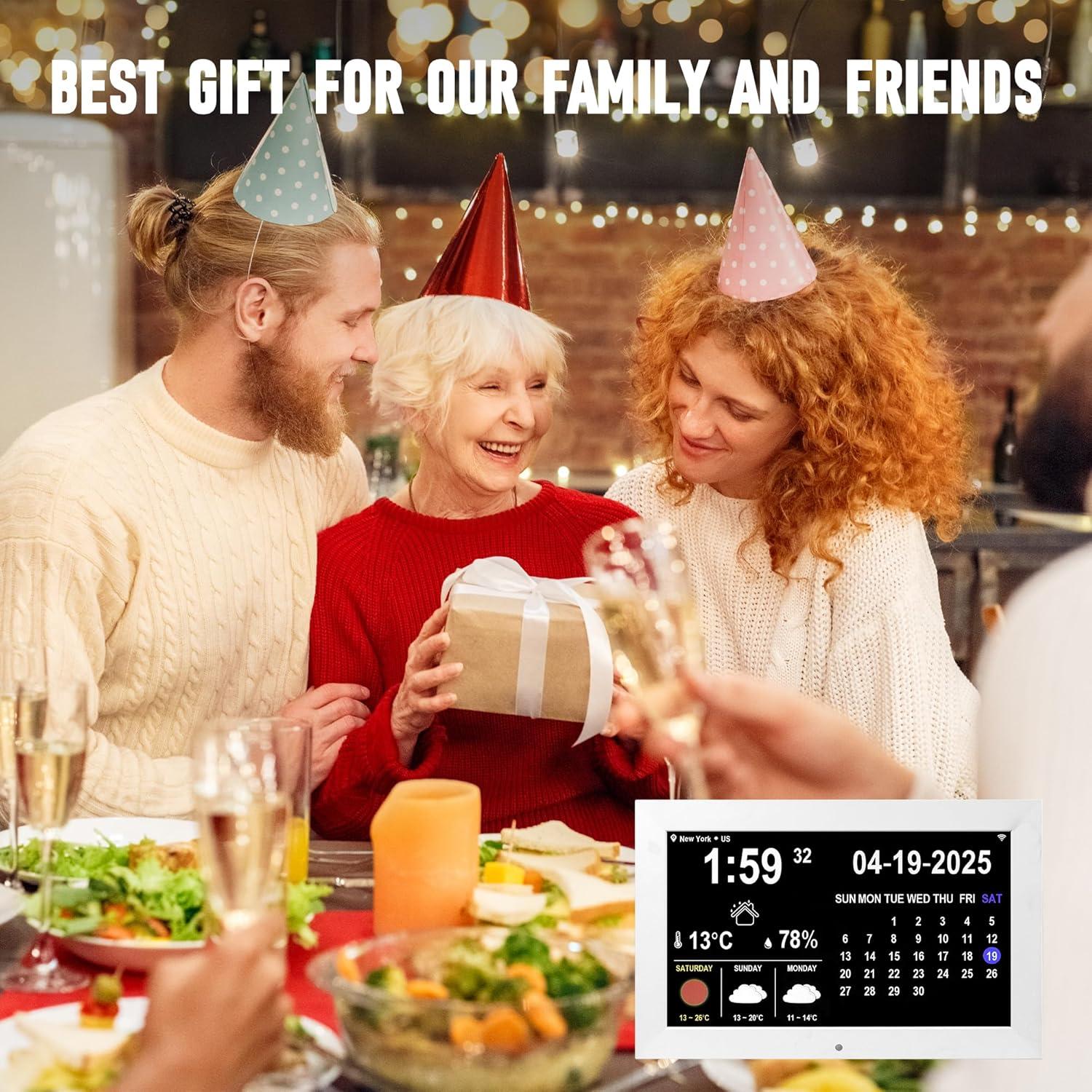 Reloj Despertador Digital Memwake Blanco 14.5x3.8x20.3 cm