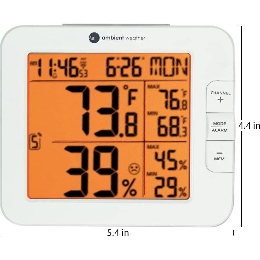 Estación Meteorológica Inalámbrica Ambient Weather WS-8482 con 7 Canales y Monitoreo WiFi