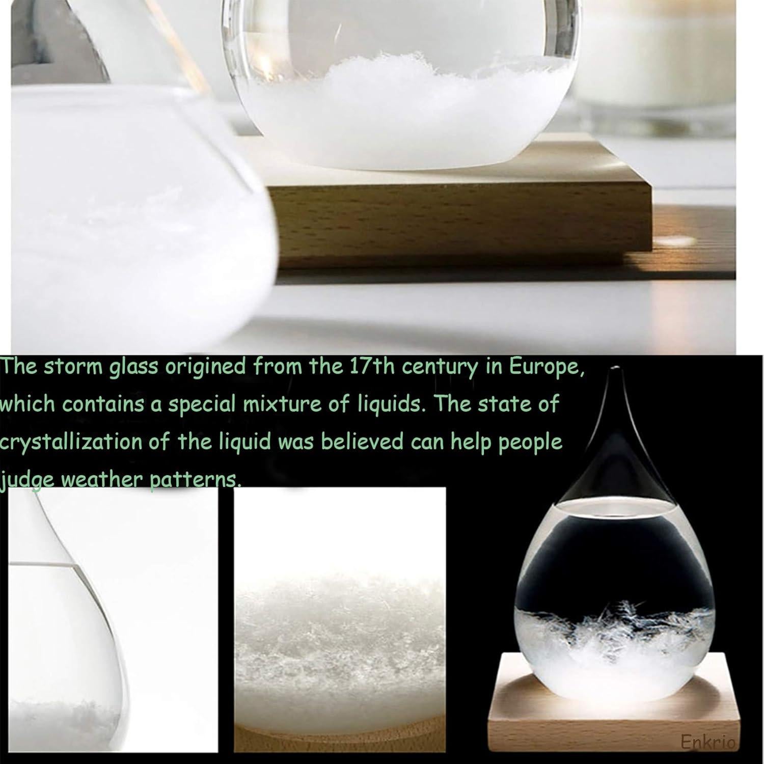 Cristal de Tormenta Enkrio Mediano - Estación Meteorológica Decorativa