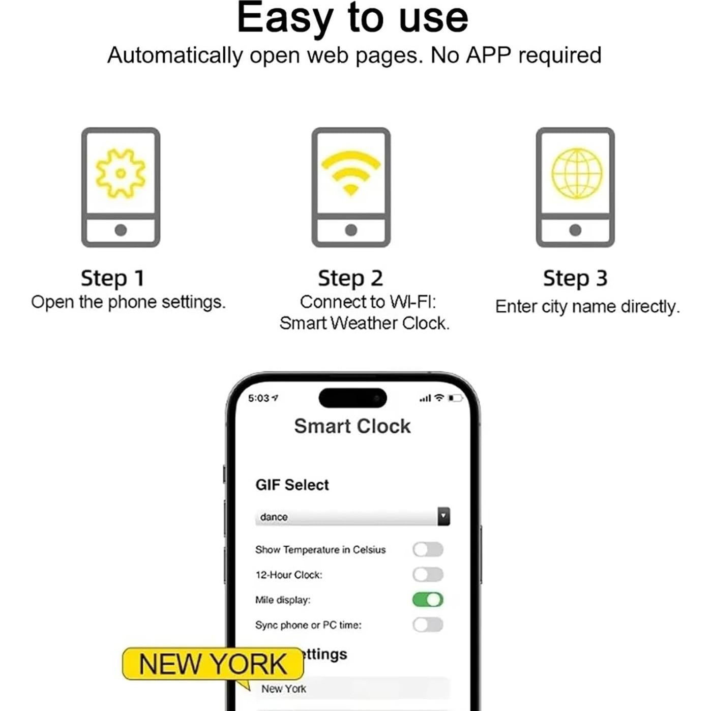 Estación Meteorológica Inteligente WiFi EDUN con Pantalla Digital