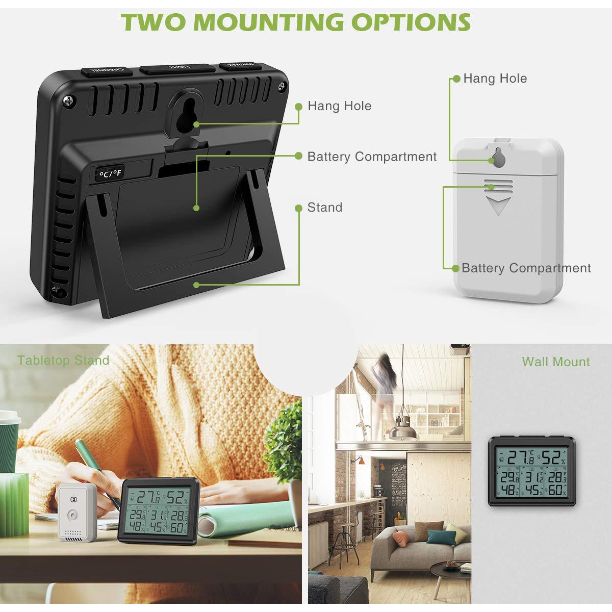 Termómetro Digital Interior Exterior KeeKit con 3 Sensores