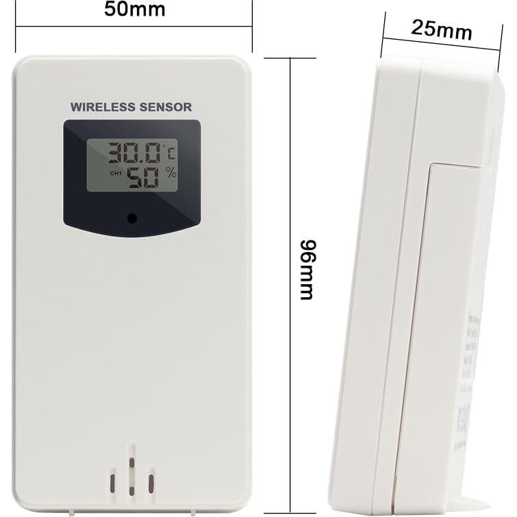 Sensor de Humedad y Temperatura Inalámbrico KETOTEK para Estaciones Meteorológicas